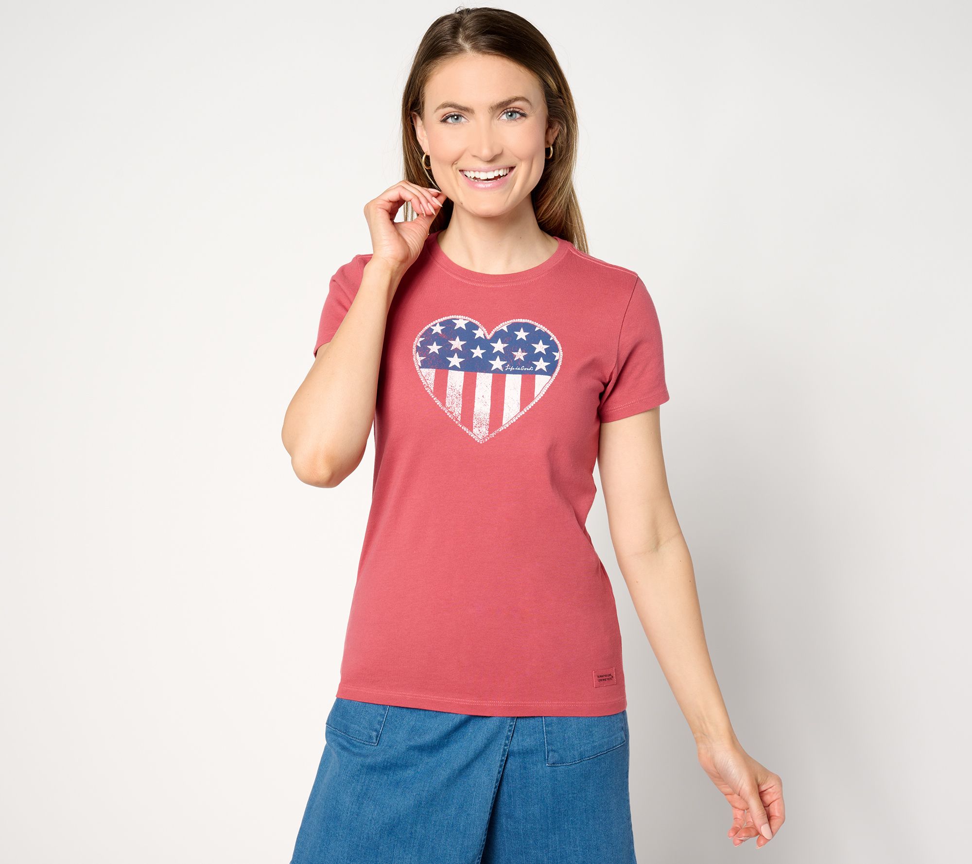 Life is Good Women's Americana Crusher Tee