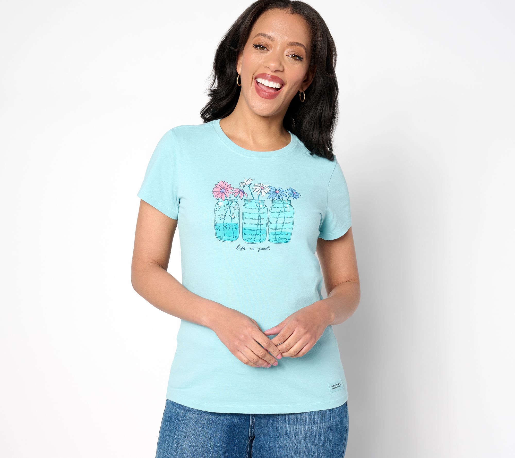 Life is Good Women's Americana Crusher Tee - QVC.com