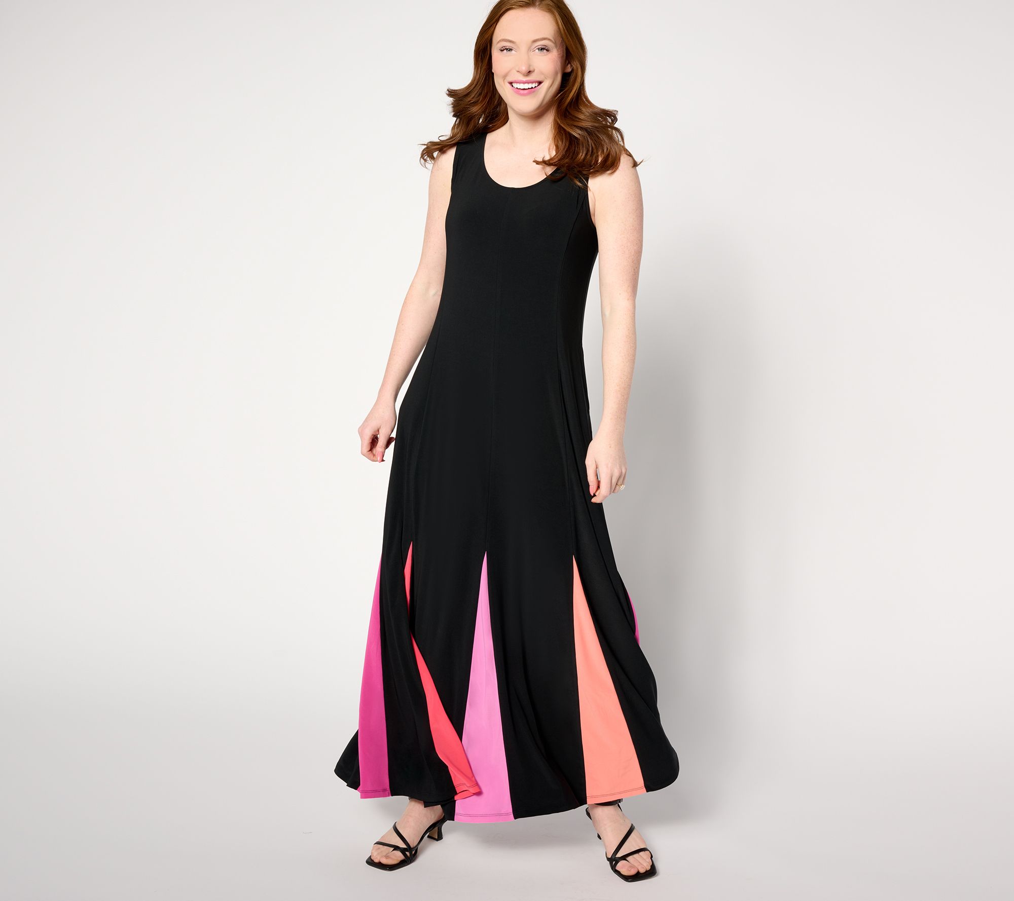 Attitudes by Renee Petite Godet Maxi Dress