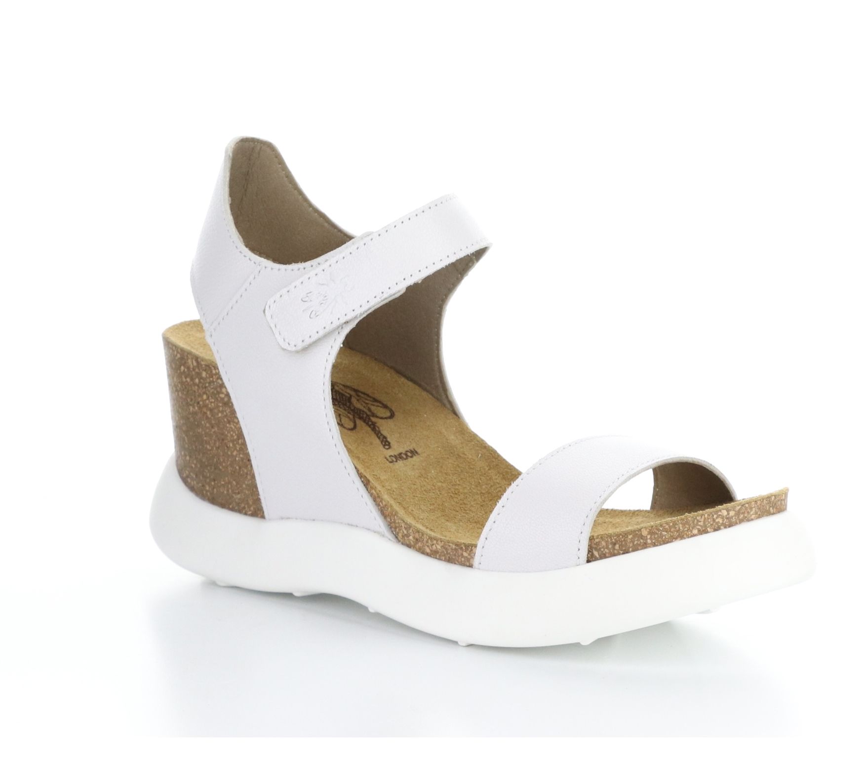 Fly London Leather Wedge Sandal Gogo QVC