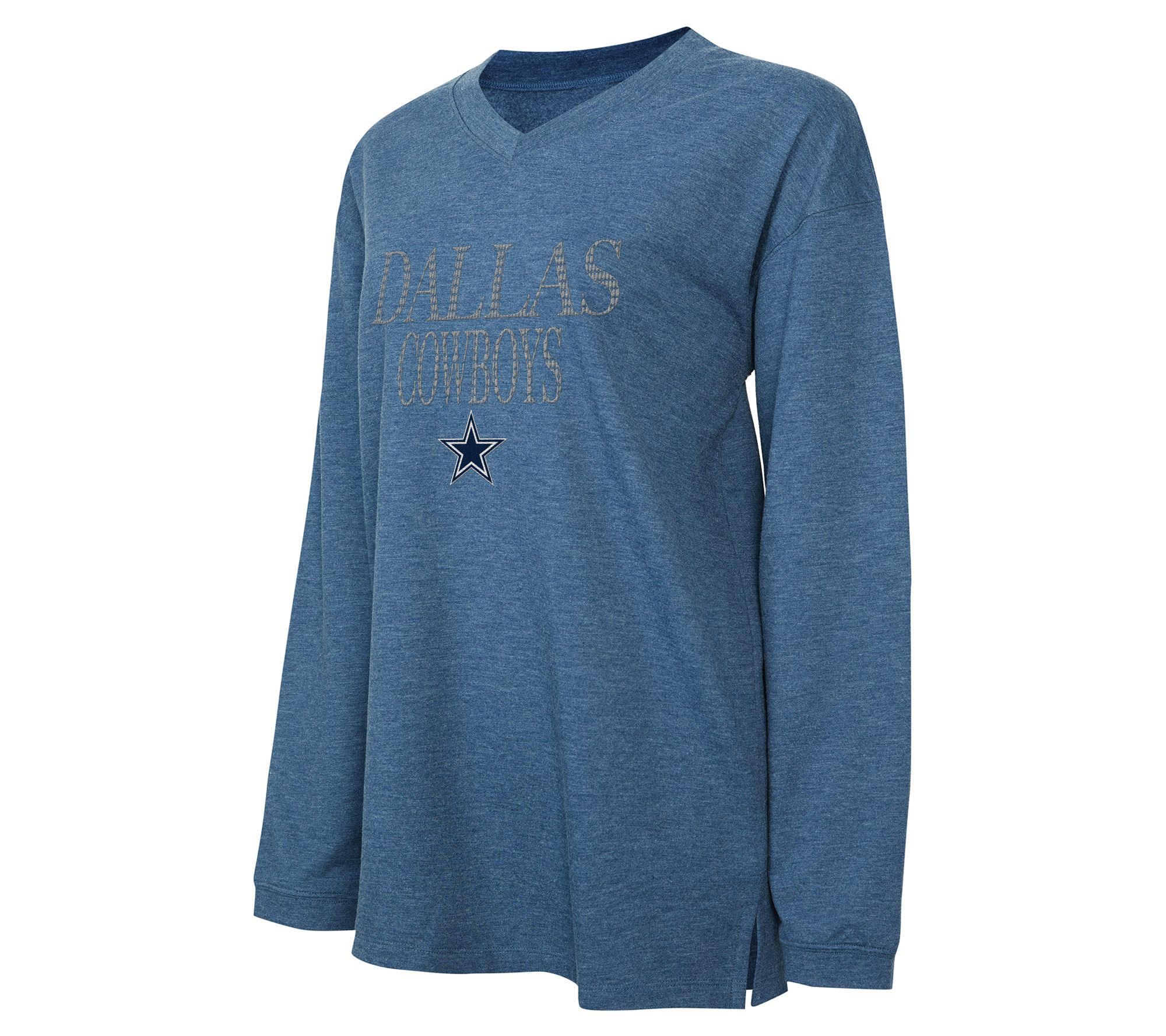 NFL Dallas Women's Brushed Terry Long Sleeve Top