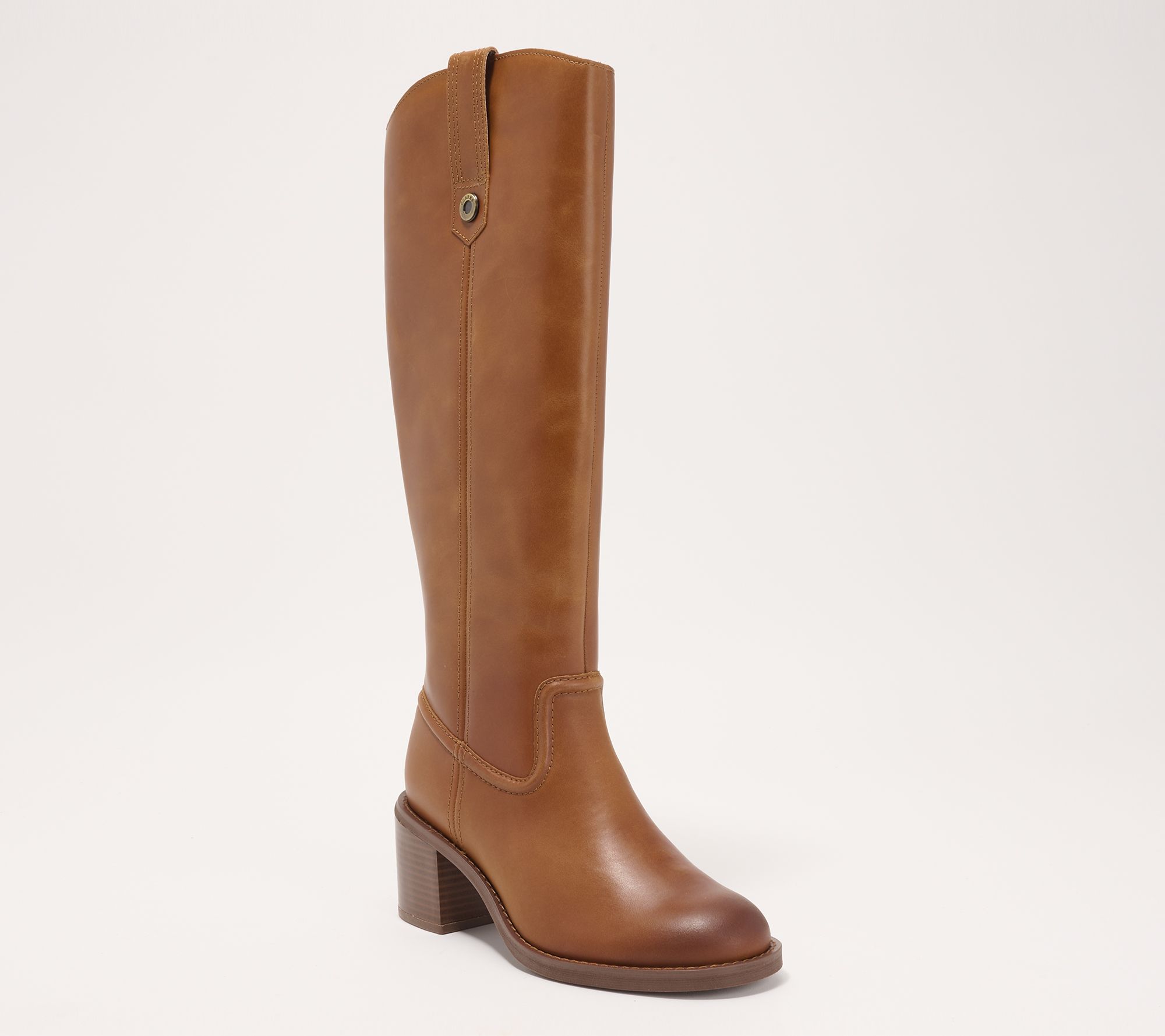 Clarks Signature Leather Heeled Tall-Shaft Boot Chamberly Up