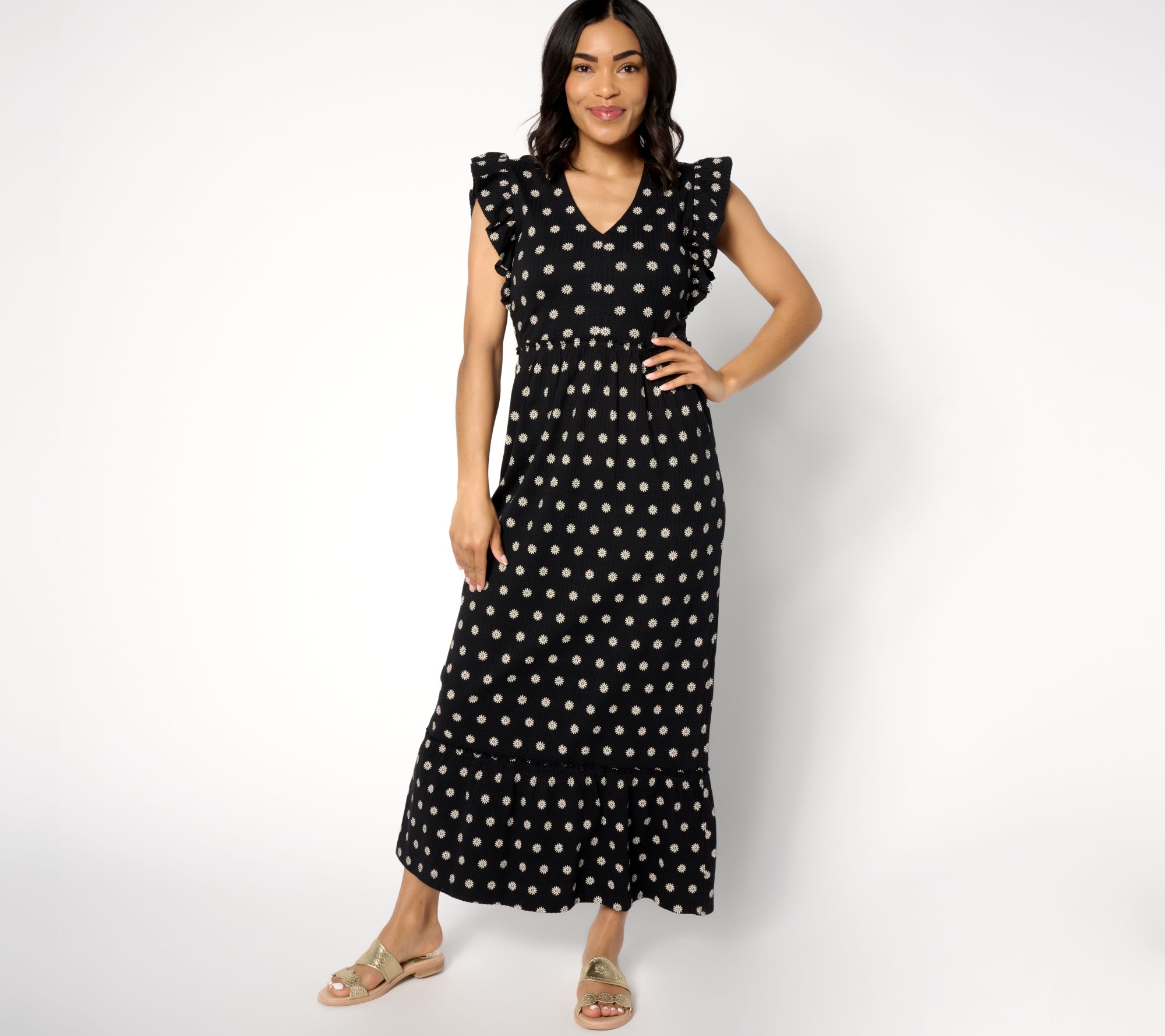 "As Is" AnyBody Regular Daydreamer Knit Maxi Dress