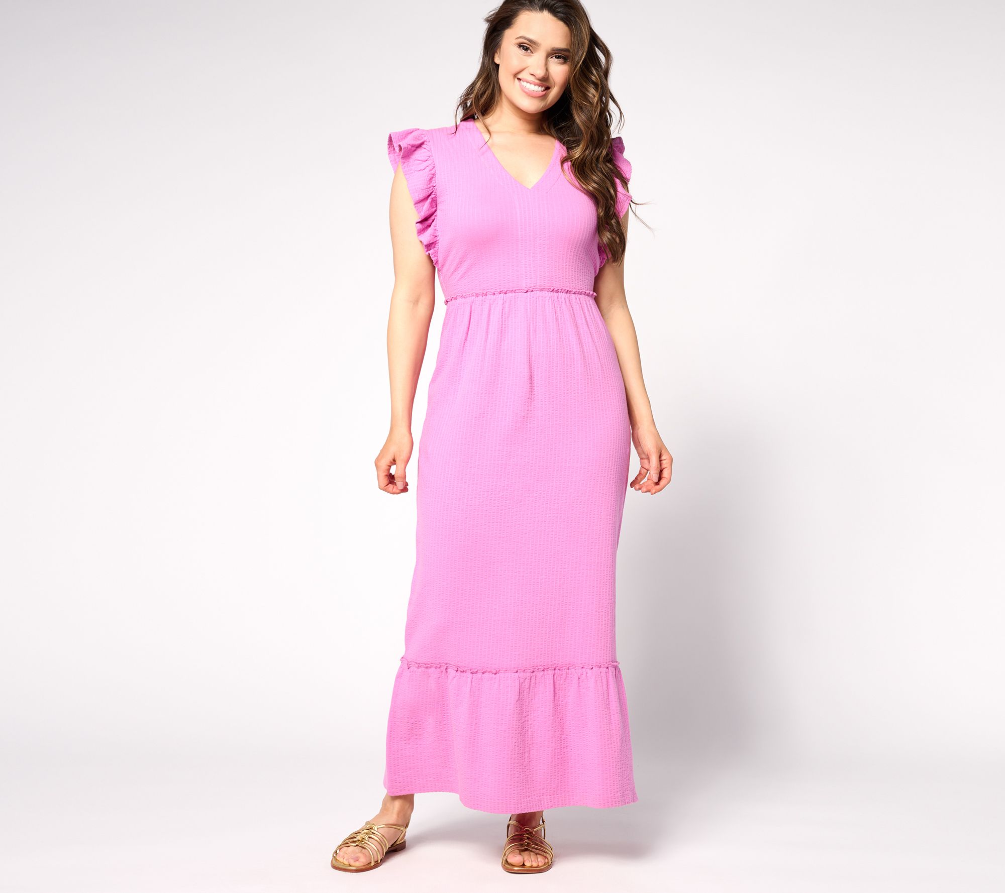 "As Is" AnyBody Regular Daydreamer Knit Maxi Dress