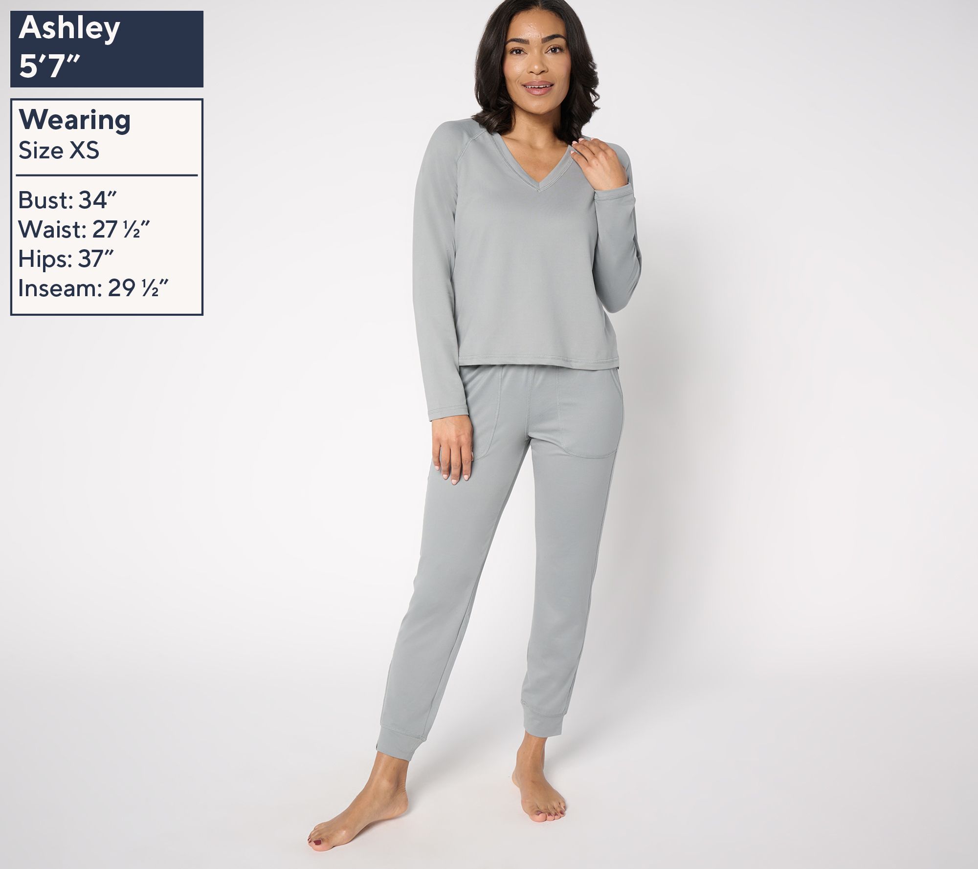 Barefoot Dreams Malibu Collection Butterchic Knit V-Neck Set - QVC.com