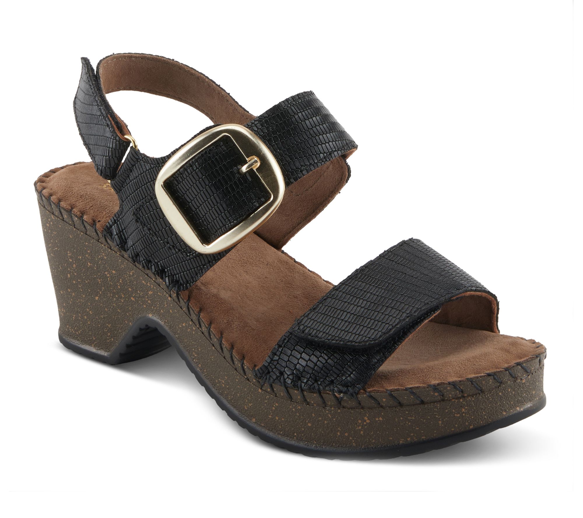 Spring Step Demi-Wedge Sandals - Chenda