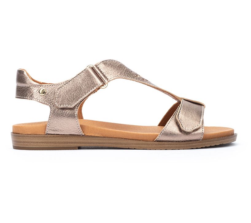 Pikolinos Women's Formentera Metallic Leather Sandal W8Q-2