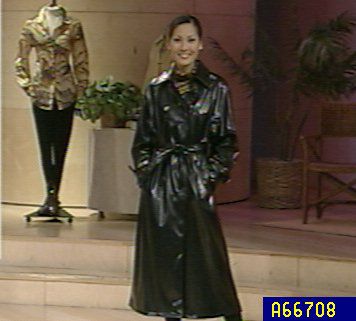 Dennis Basso Long PVC Coat with Removable Lining - QVC.com