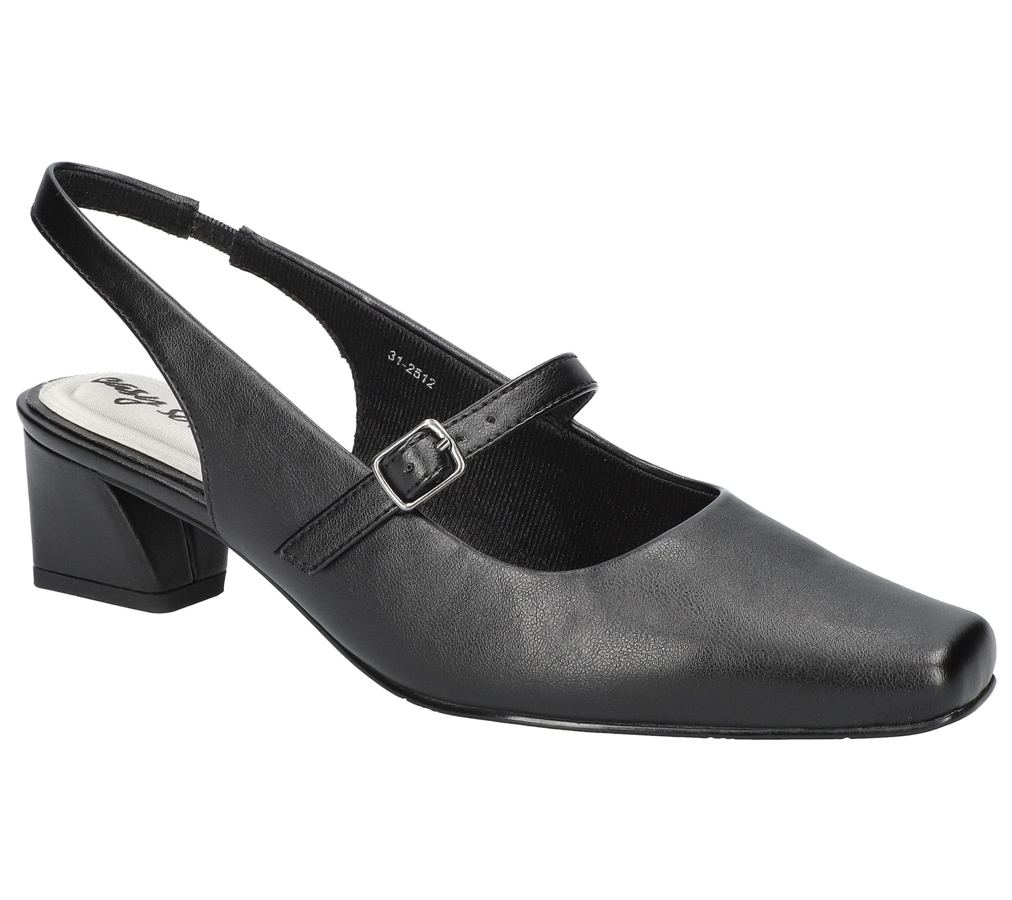 Easy Street Square Toe Slingback Pumps-Cameo
