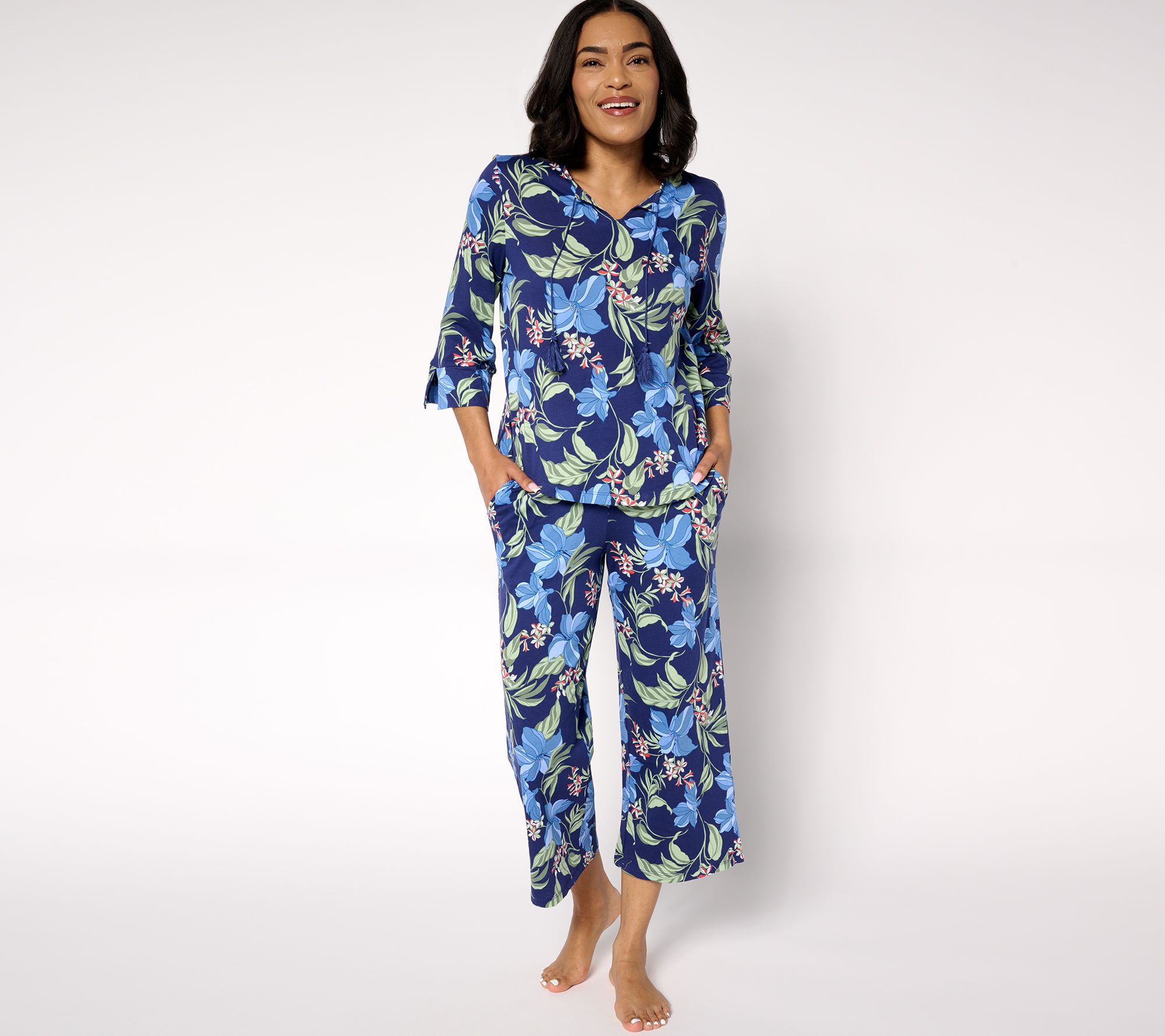 Carole Hochman Ultra Jersey 3/4 Sleeve Lounge Set