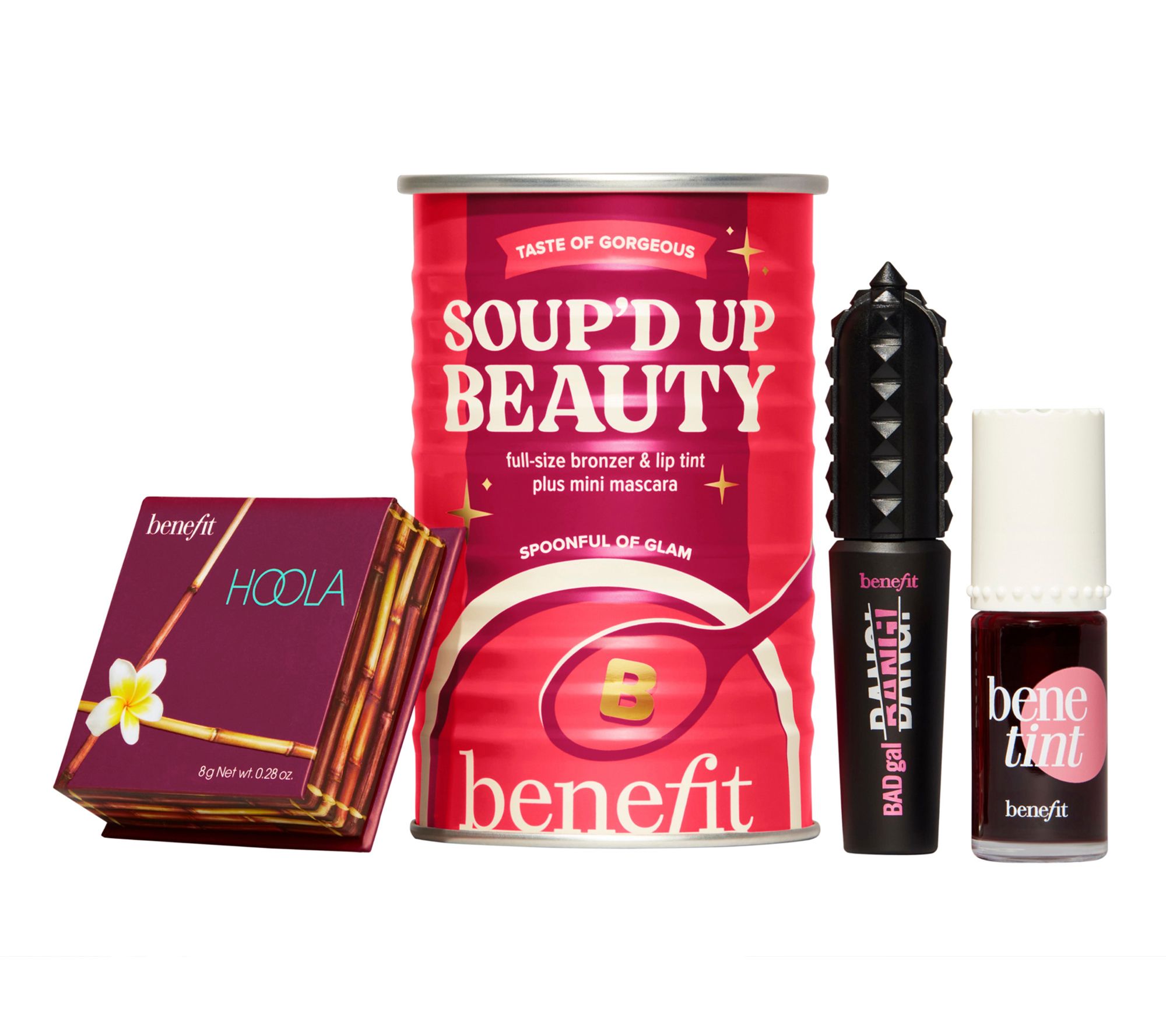 Benefit Soup'd Up Beauty Bronzer, Lip & Cheek T int & Mascara