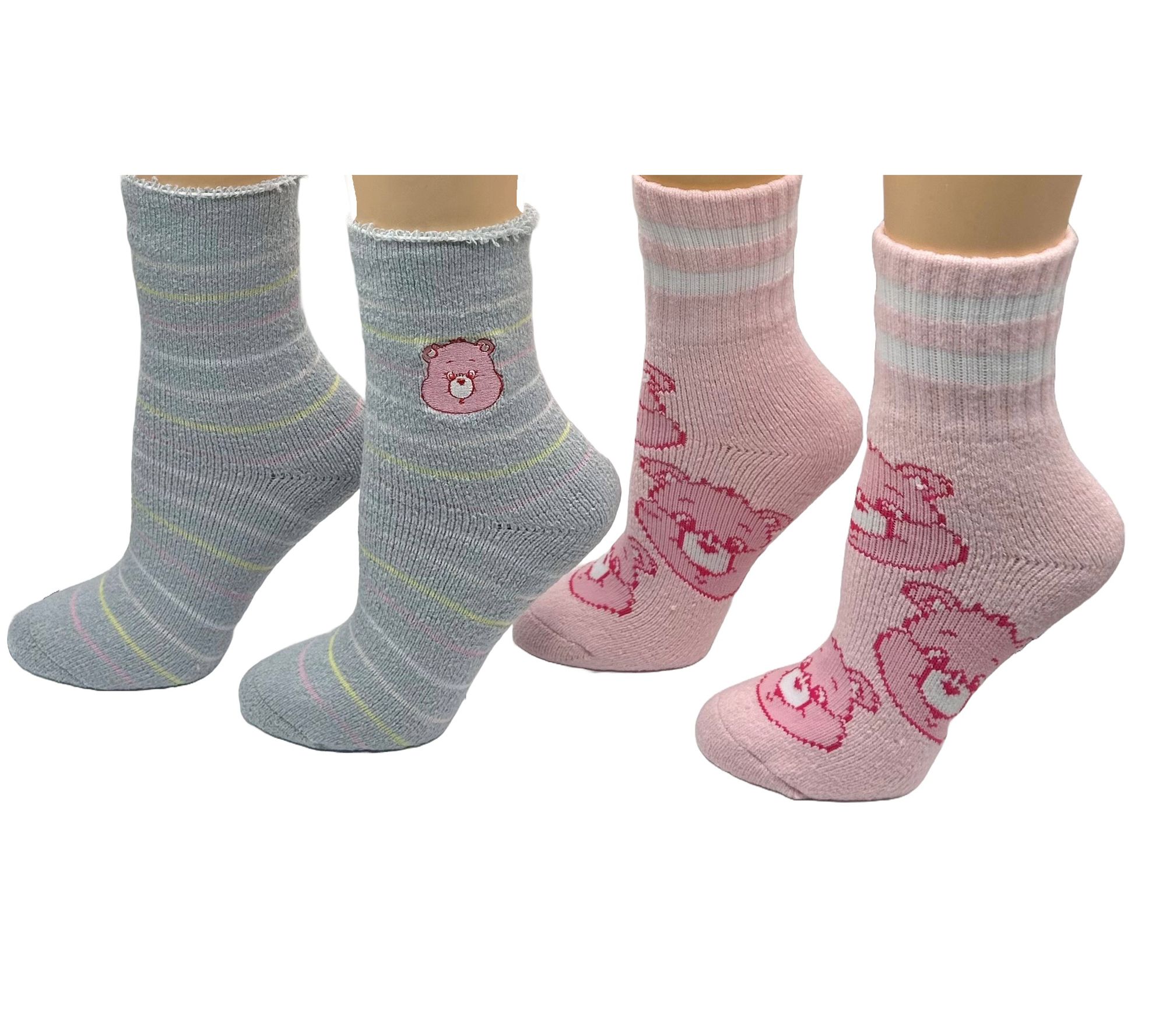Ladies' Set of 2 Character Cushioned Crew Socks