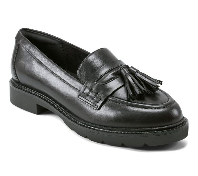 Rockport Leather Tassel Detail Loafer- Kiara