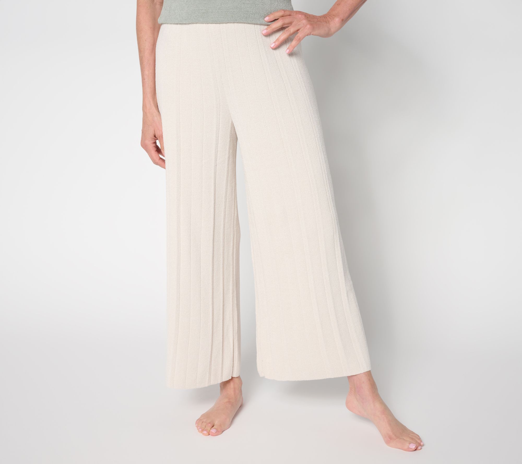 Barefoot Dreams Reg. CozyChic Ultra Lite Palazzo Ankle Pant