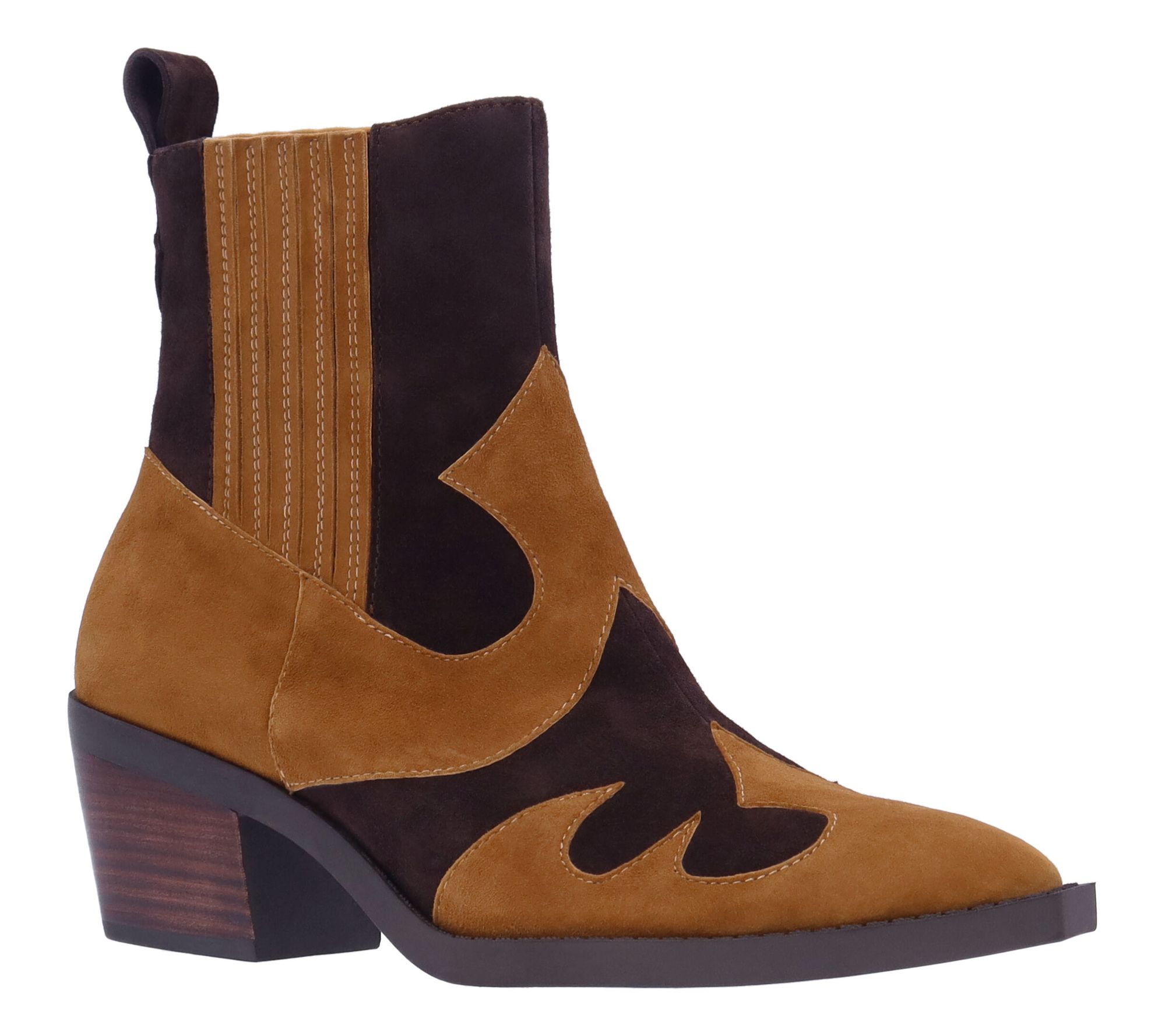 L'Amour Des Pieds Leather Cowboy Boot - Veona S uede