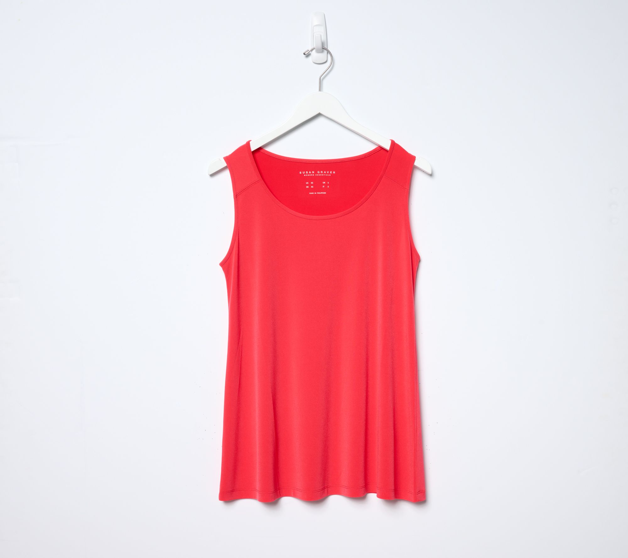 Susan Graver Regular Modern Essentials Liquid Knit A-Line Tank