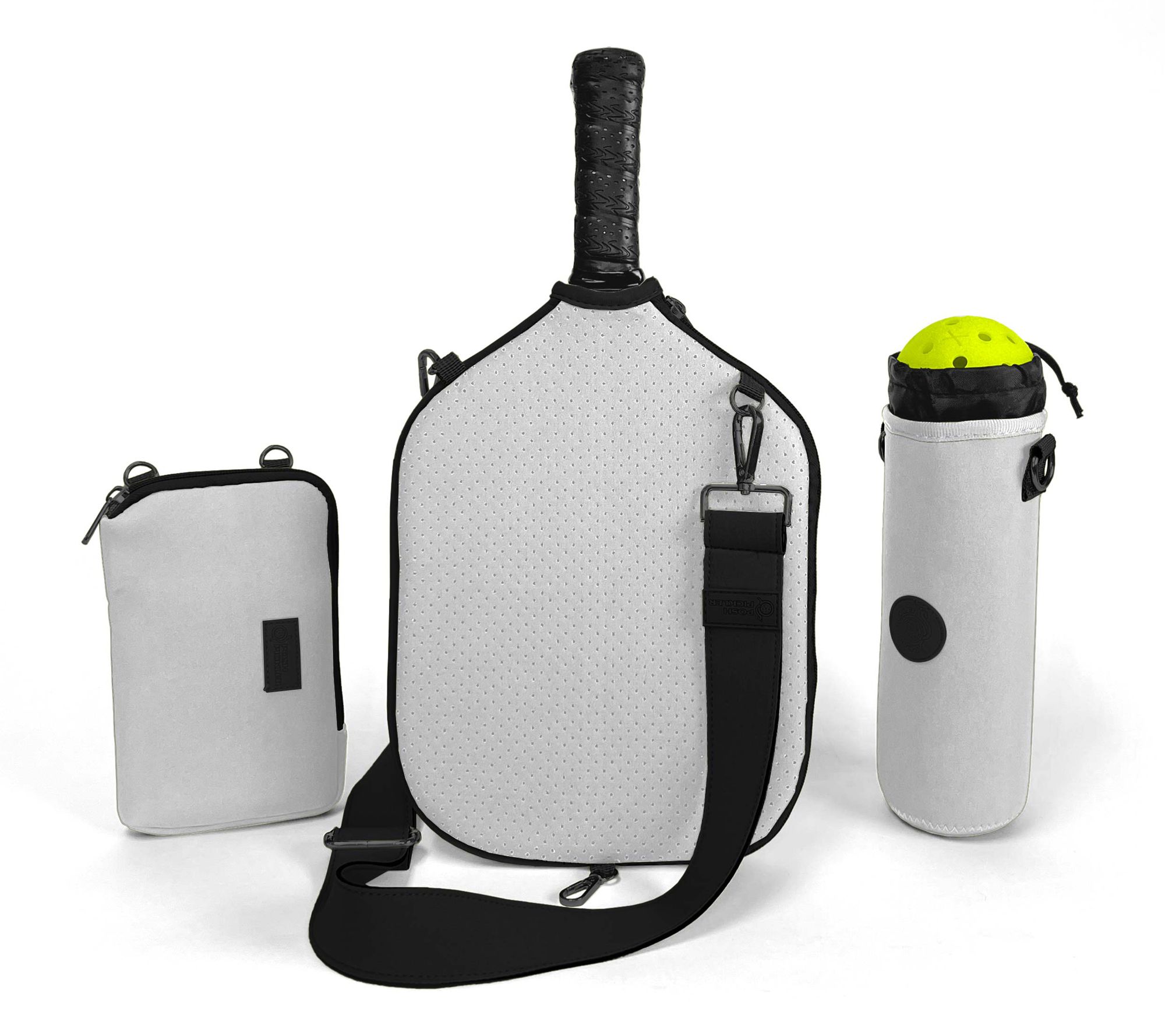 Posh Pickler Pickleball Cover, Pouch & Ball Bag3-Piece Set