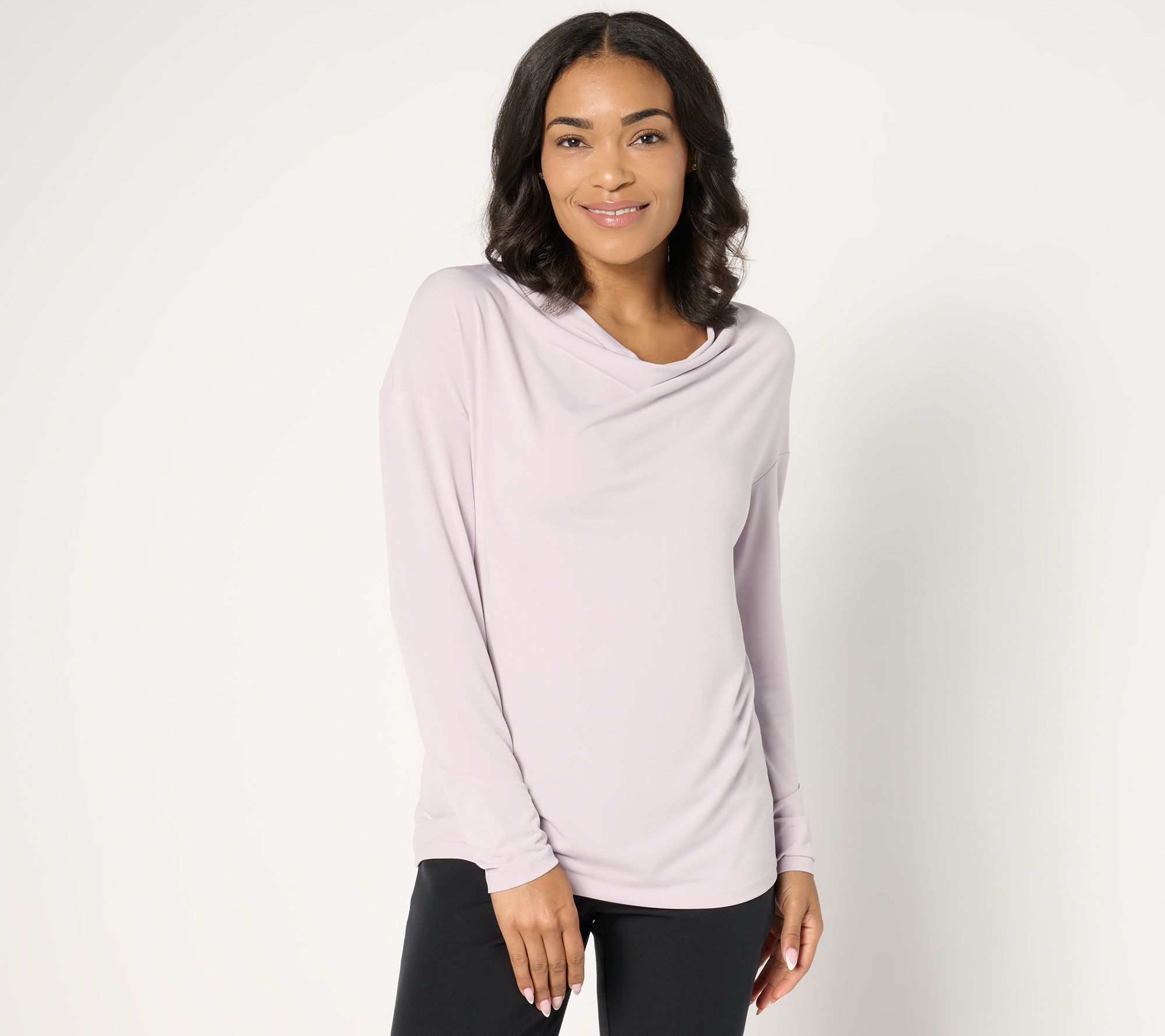 "As Is" BEAUTIFUL by Lawrence Zarian Long Sleeve Cowl Neck Top