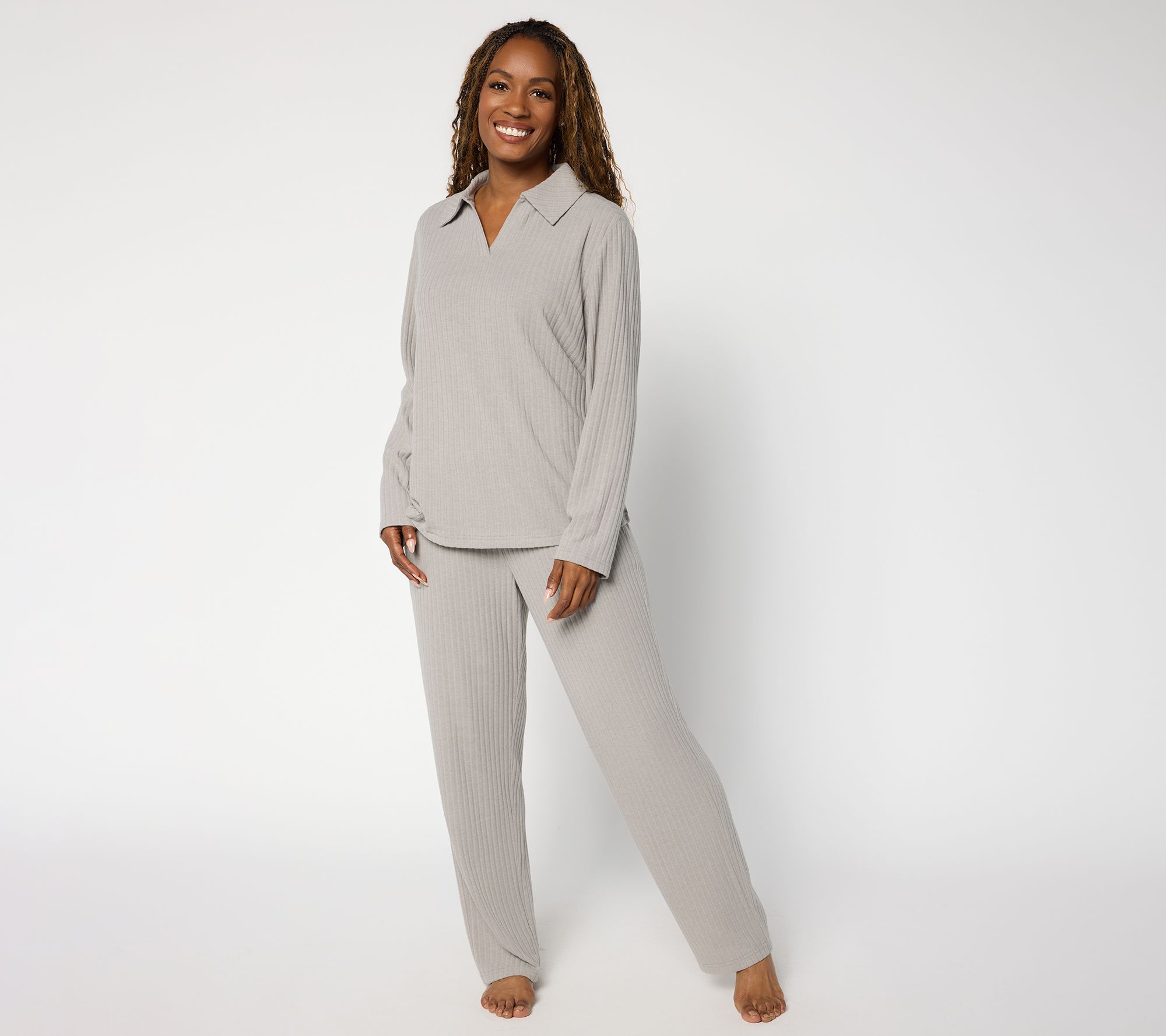 Berkshire Homewear Johnny Collar Two Piece Lounge Set
