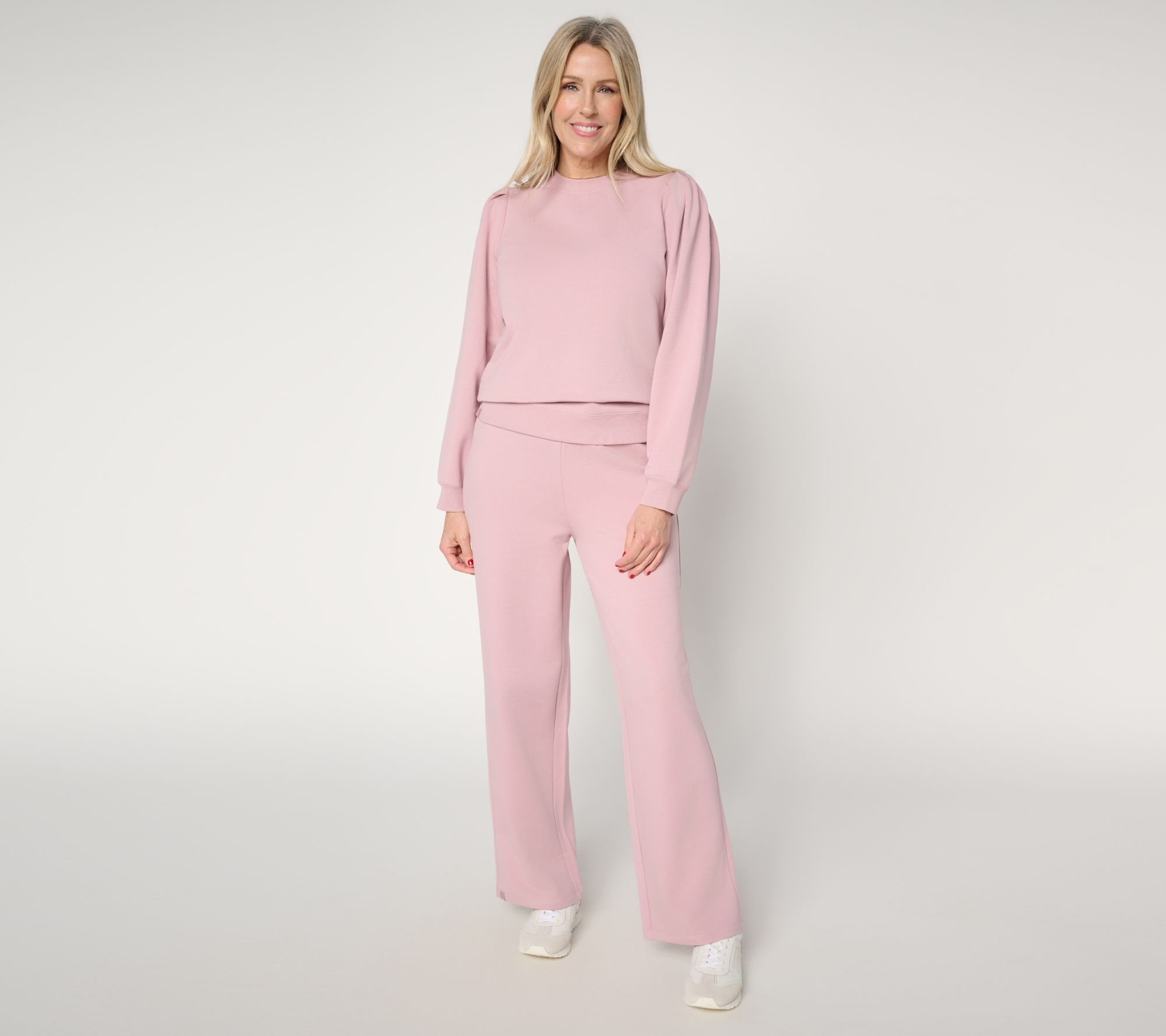 Barefoot Dreams Reg. Brushed Luxe Lounge Puff Sleeve Pullover & Pant