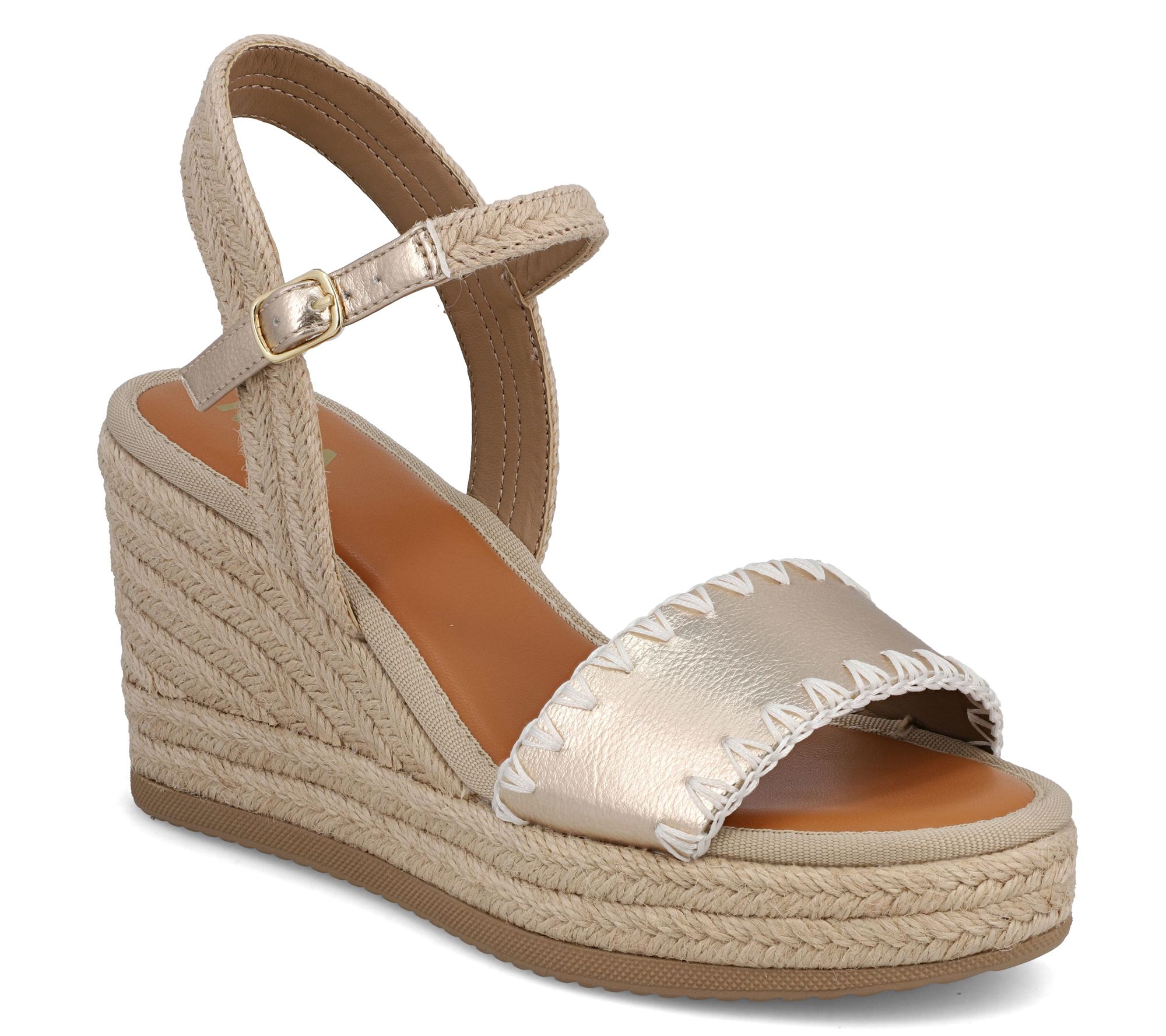 MIA Shoes Round Toe Wedge Sandals - Becky
