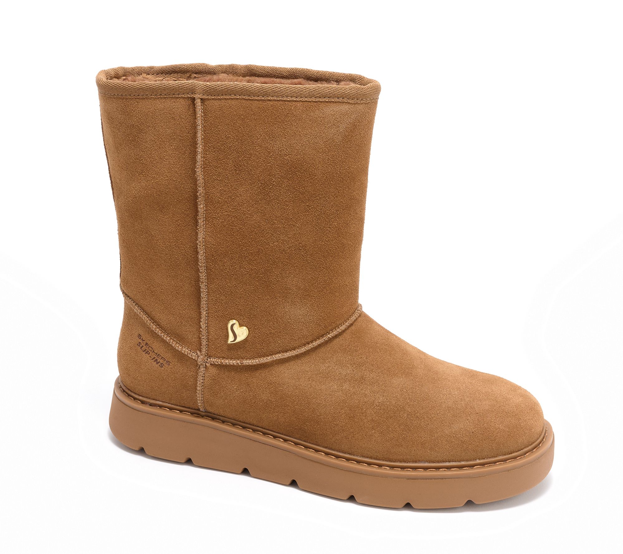 Skechers Slip-ins Keepsakes Cozy Water Repellent Suede Boots