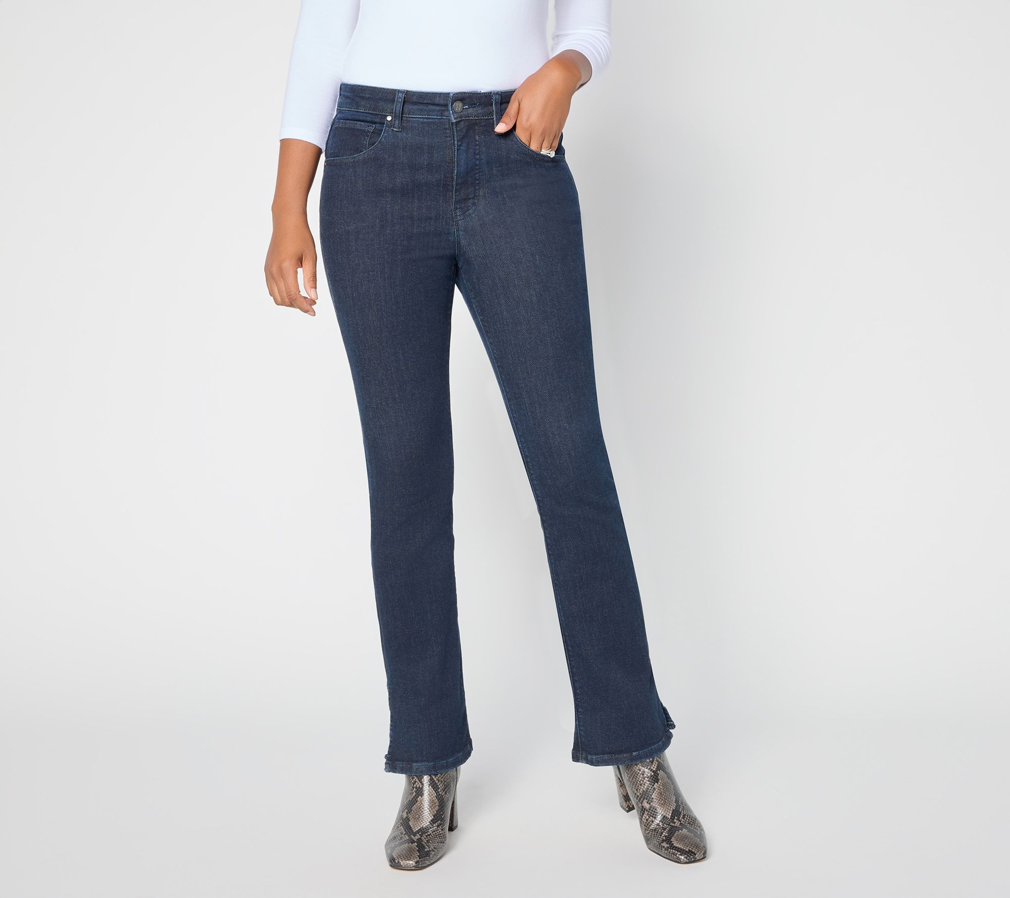 Women with Control Contour Curves Regular Indigo La Petite Jeans