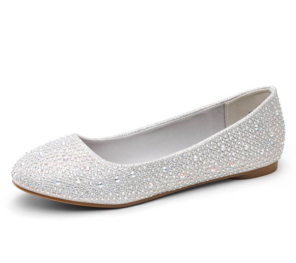 Dream Pairs Women's Rhinestone Ballet Flats