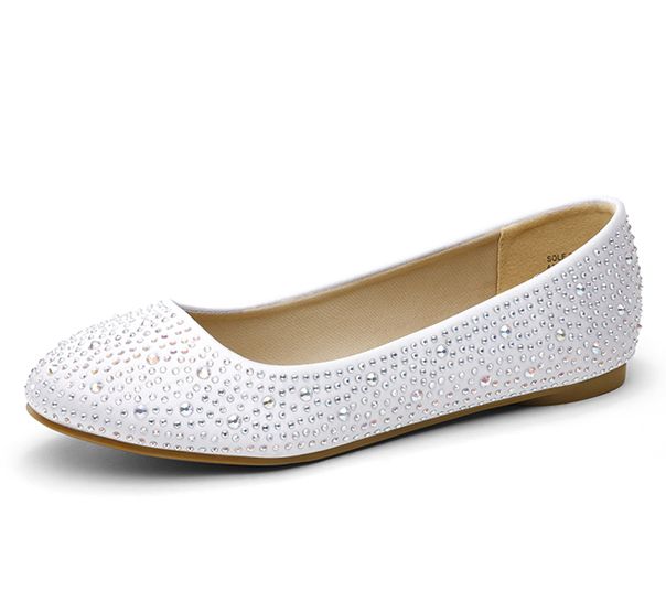 Dream Pairs Women's Rhinestone Ballet Flats