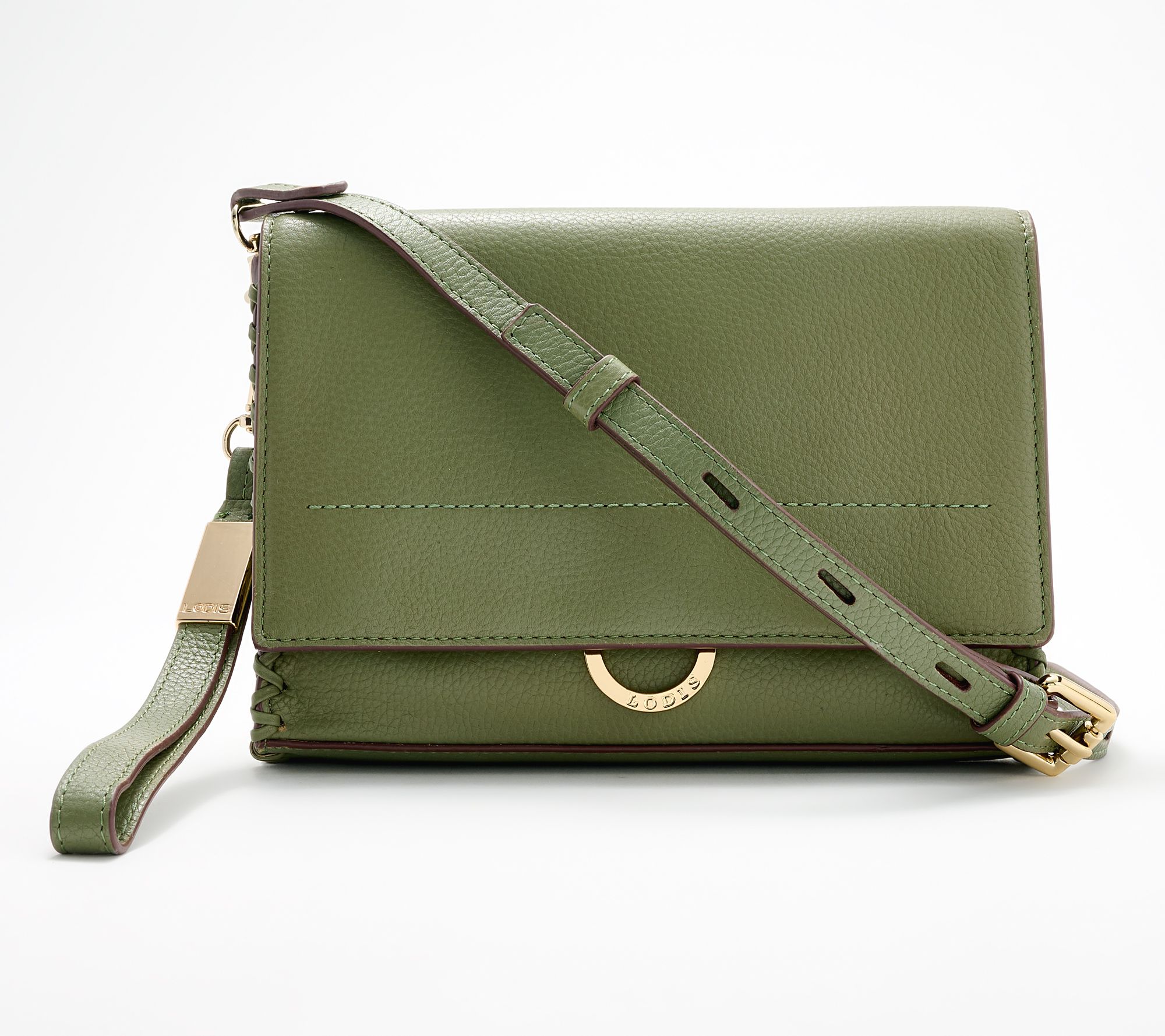 "As Is" LODIS Texas Leather Amy Crossbody Bag