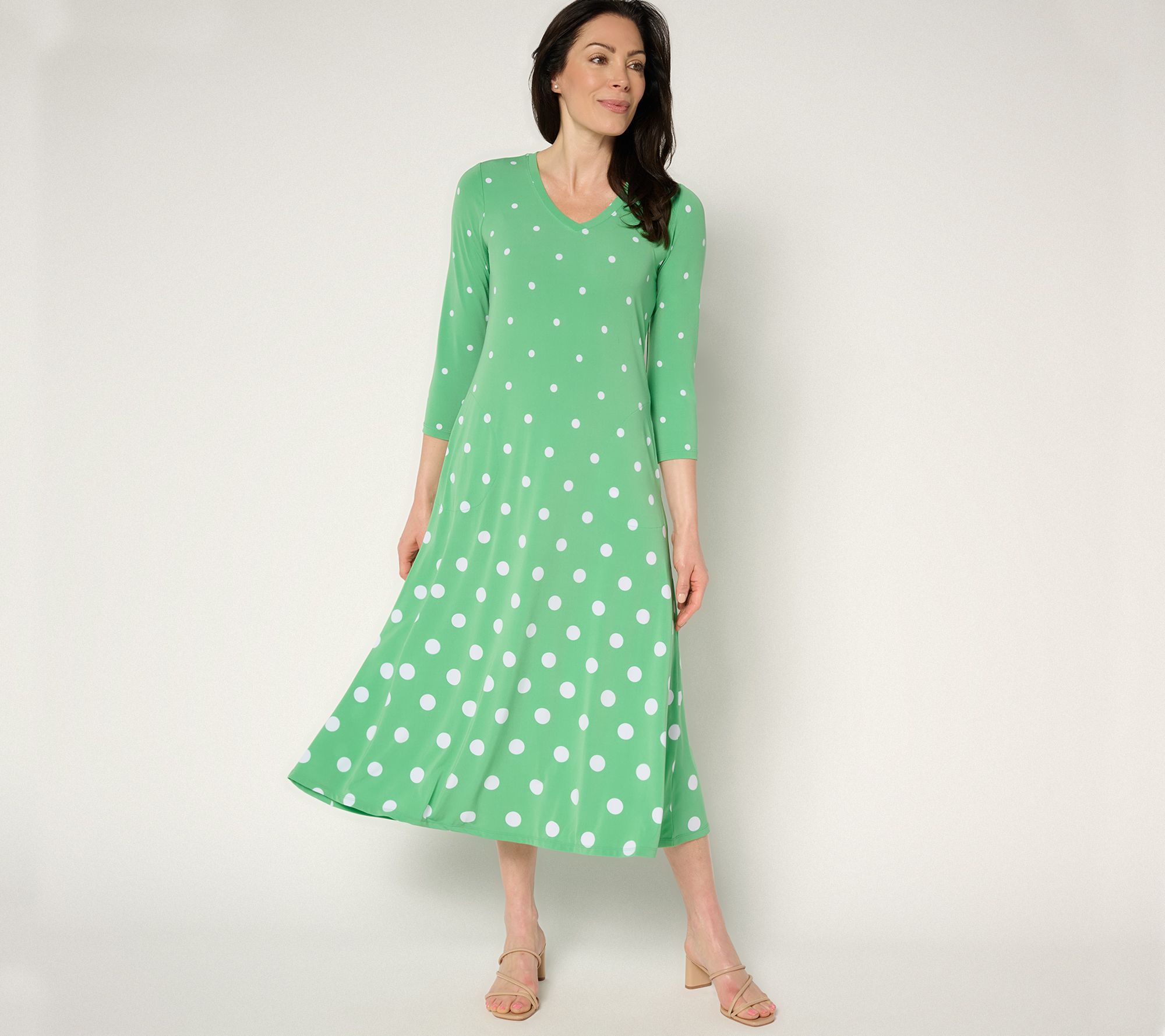 "As Is" Attitudes by Renee Reg Como Jersey Ombre Midi Dress