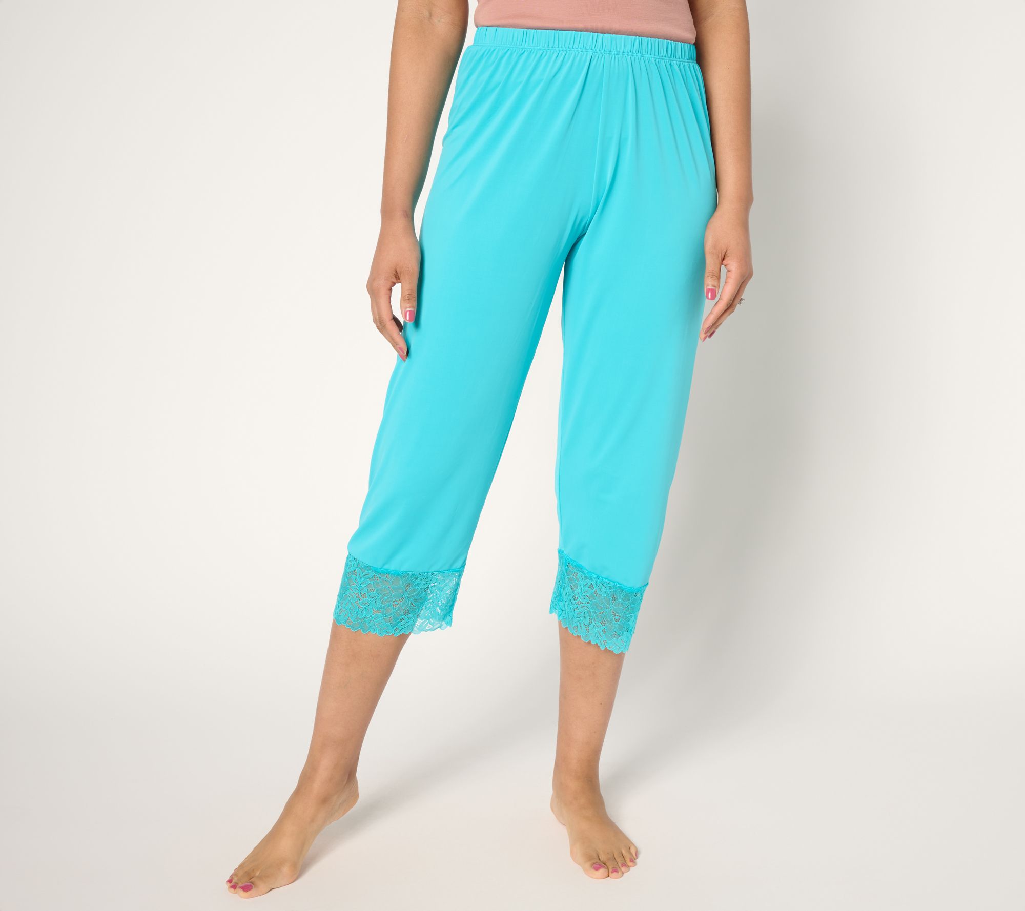 "As Is" Breezies Lounge Lace Trim Pant