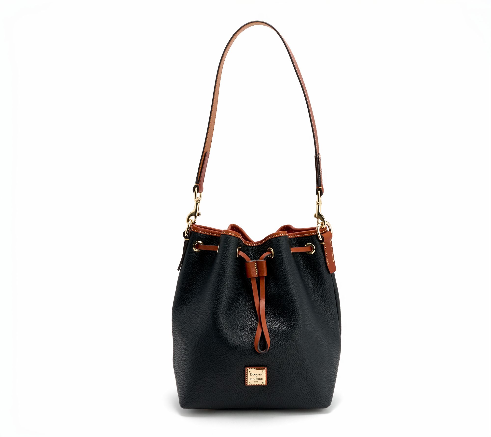 Dooney & Bourke Pebble Leather Drawstring Bag