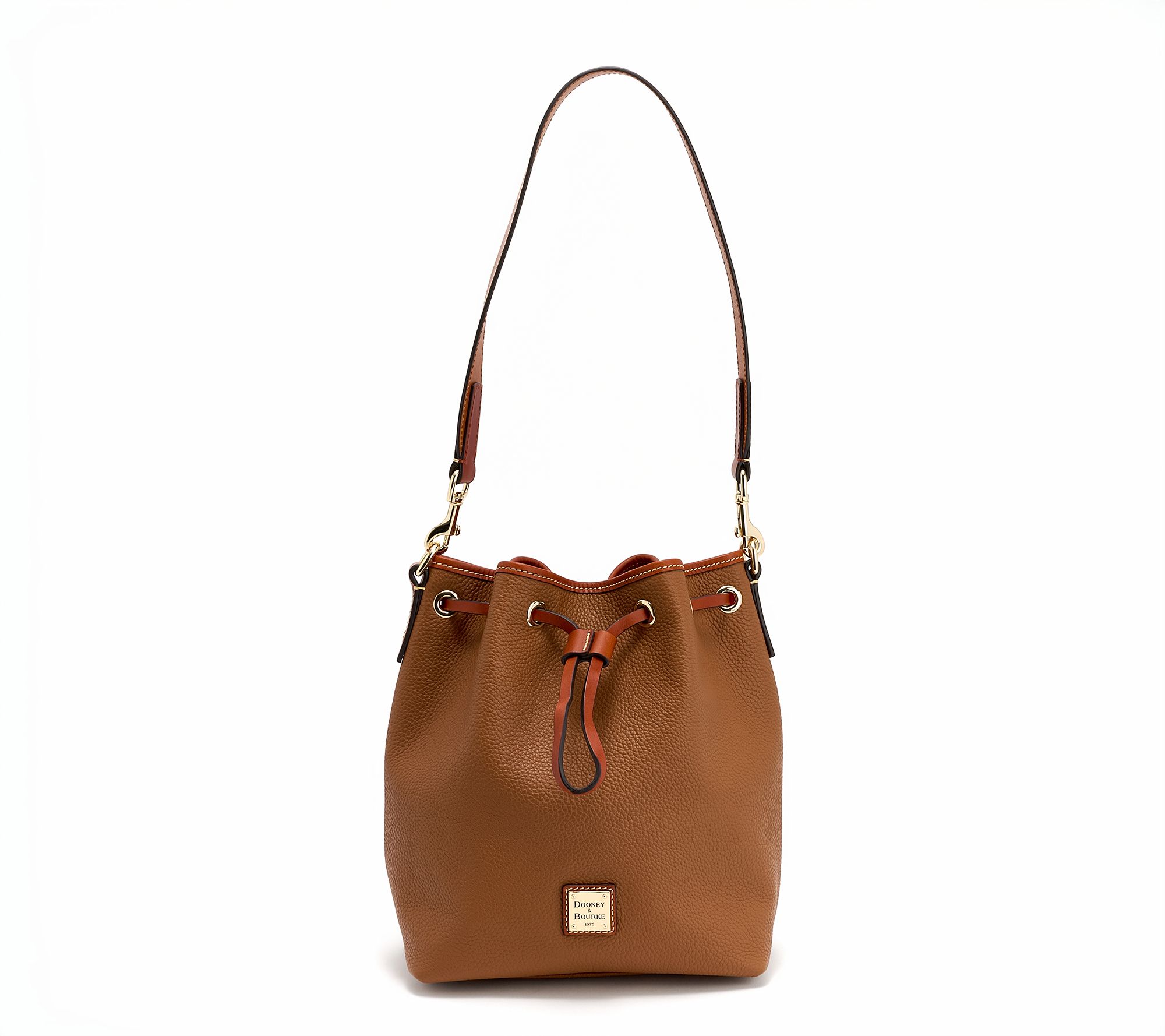 Dooney & Bourke Pebble Leather Drawstring Bag