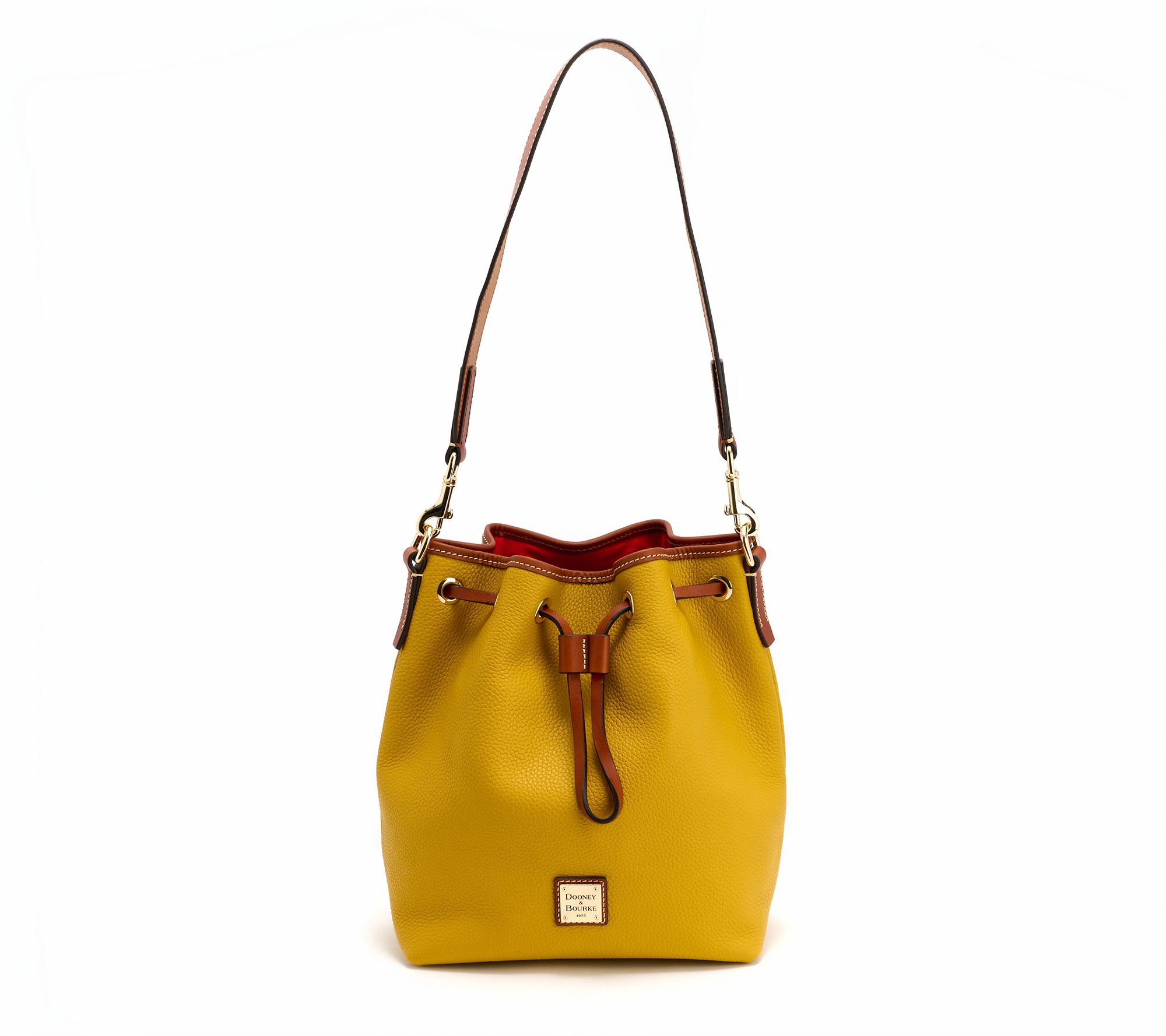 Dooney & Bourke Pebble Leather Drawstring Bag