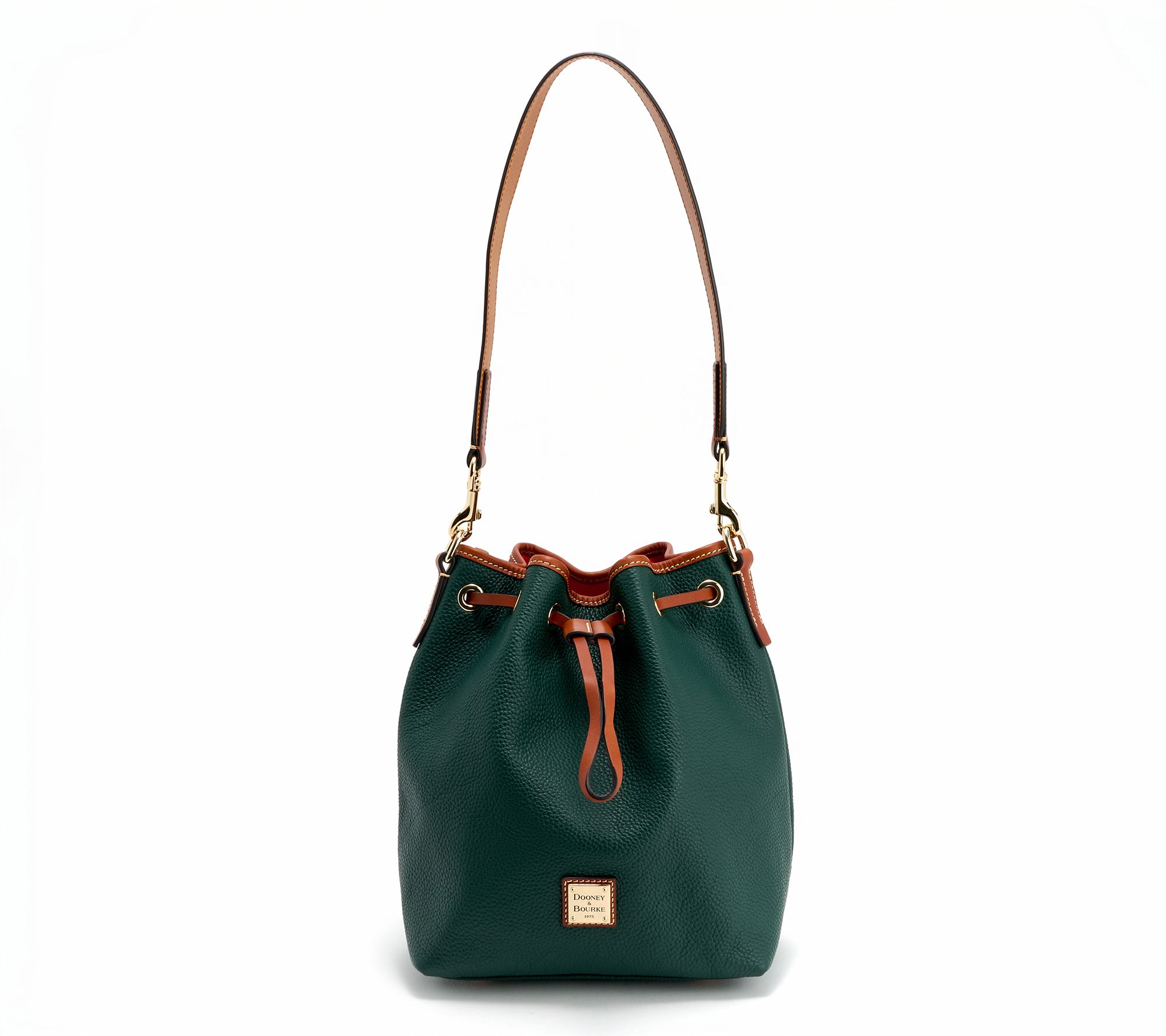 Dooney & Bourke Pebble Leather Drawstring Bag