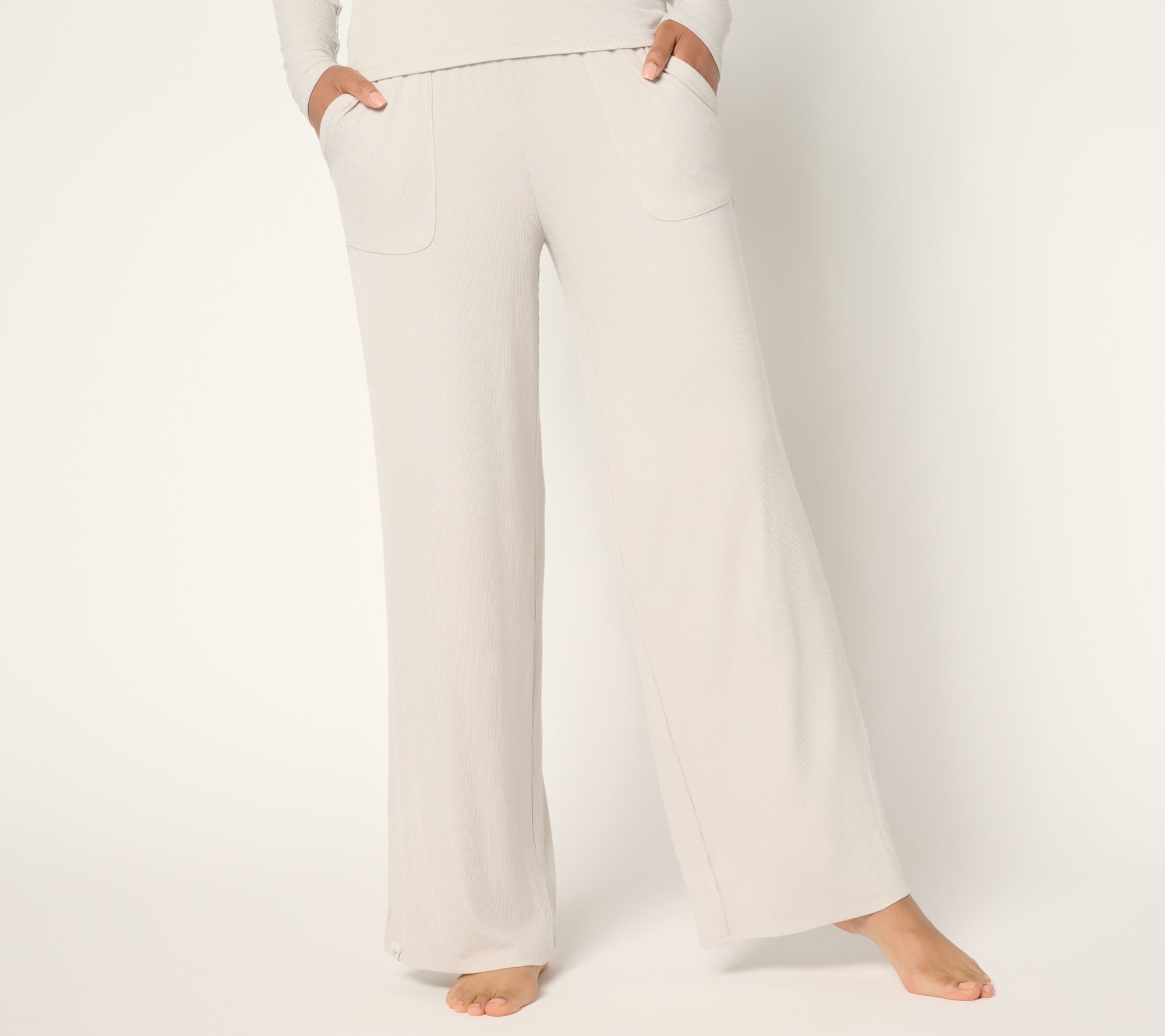"As Is" Barefoot Dreams Reg. MC Ultra Soft Rib Patch Pocket Pant