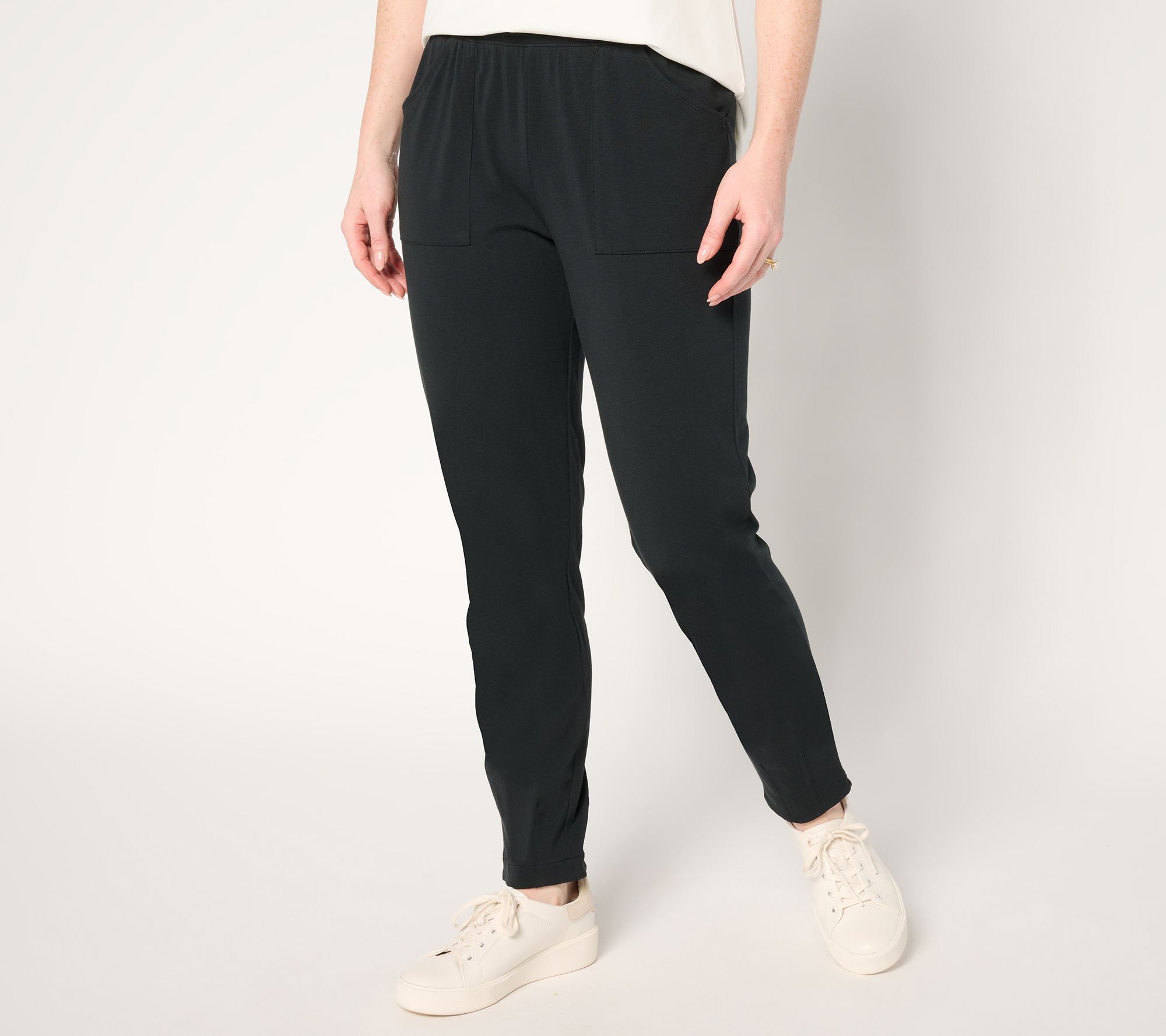 "As Is" AnyBody Reg Cozy Knit Ankle Pants with Darted Hem