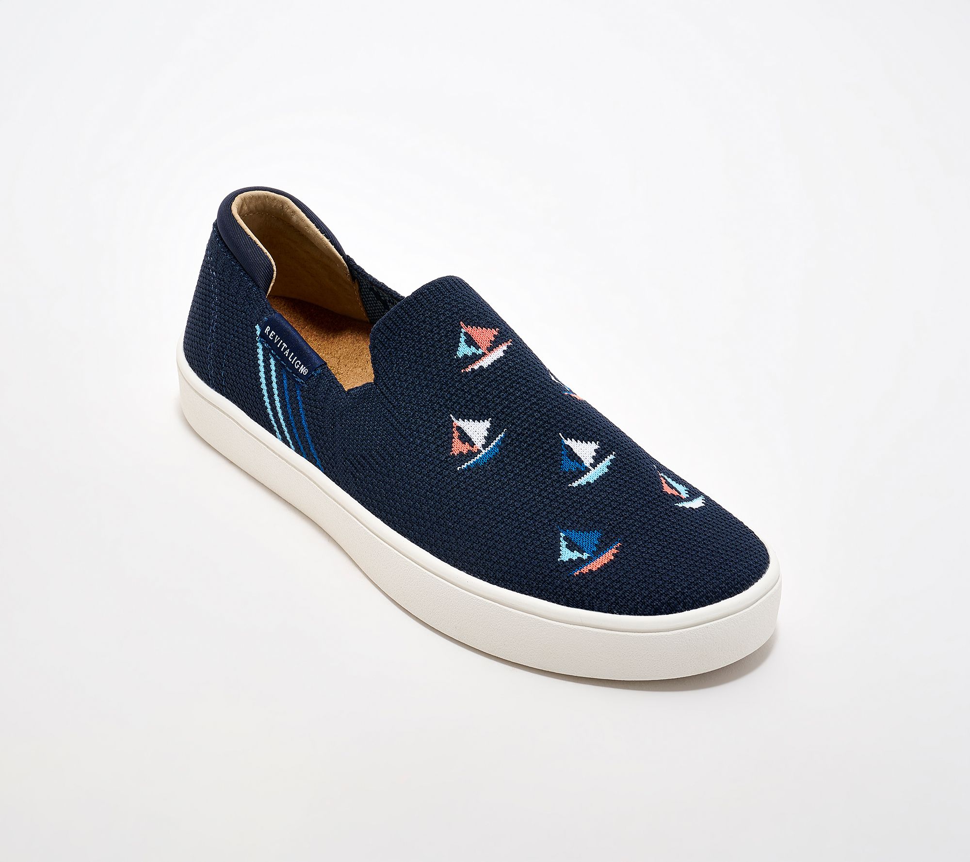 Revitalign Orthotic Engineered Knit Sailboat Slip Ons - Solana