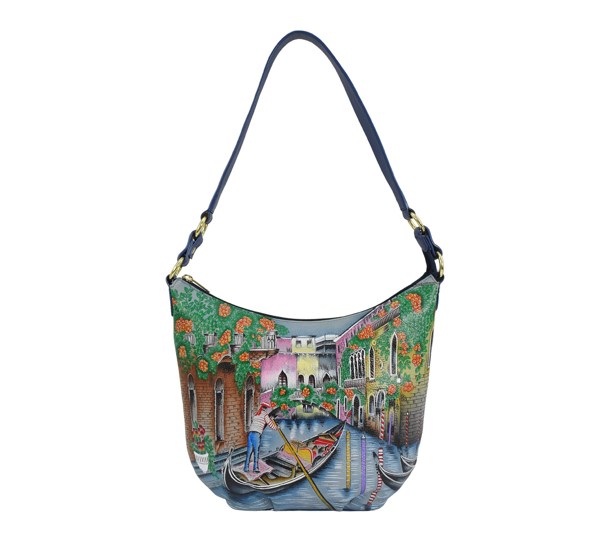 Anushcka Painted Leather Large Shoulder Hobo