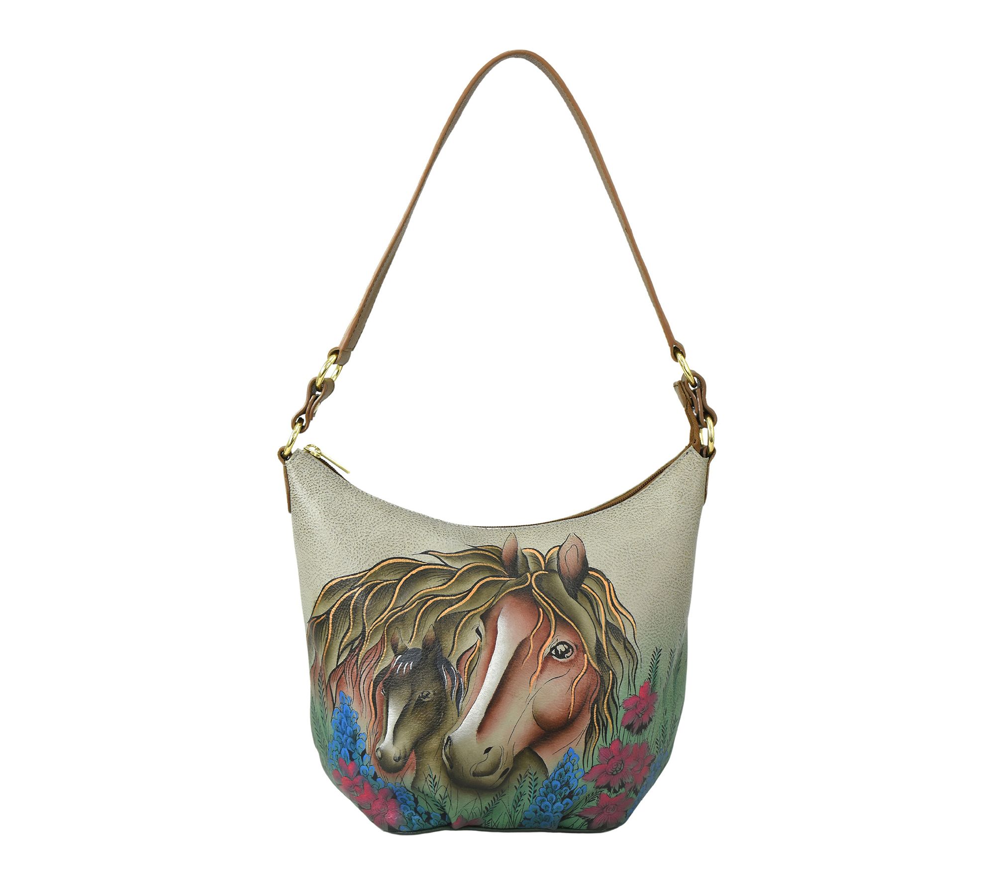 Anushcka Painted Leather Large Shoulder Hobo