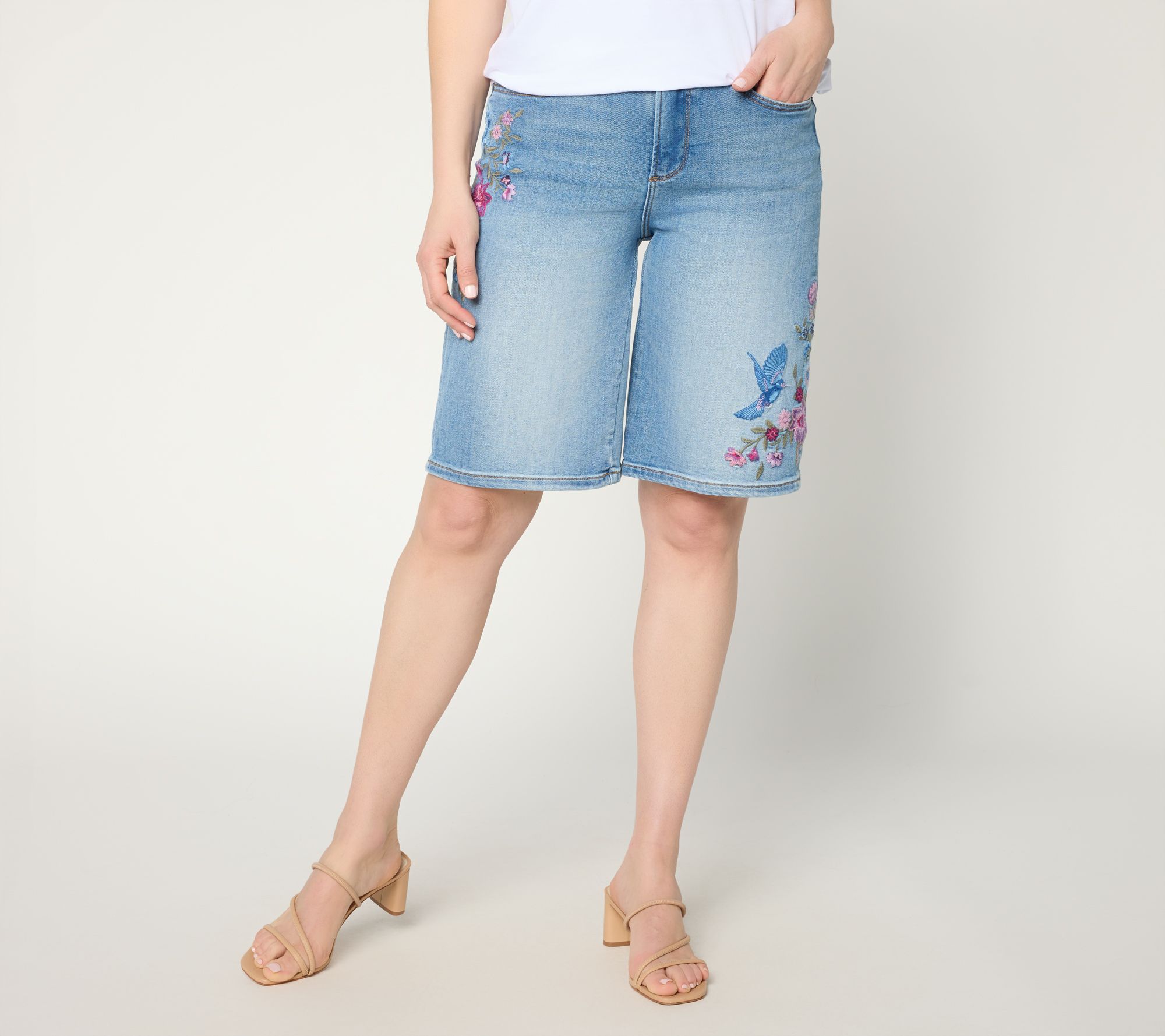 Driftwood Jeans 12" Inseam Heather Shorts - Bluebird