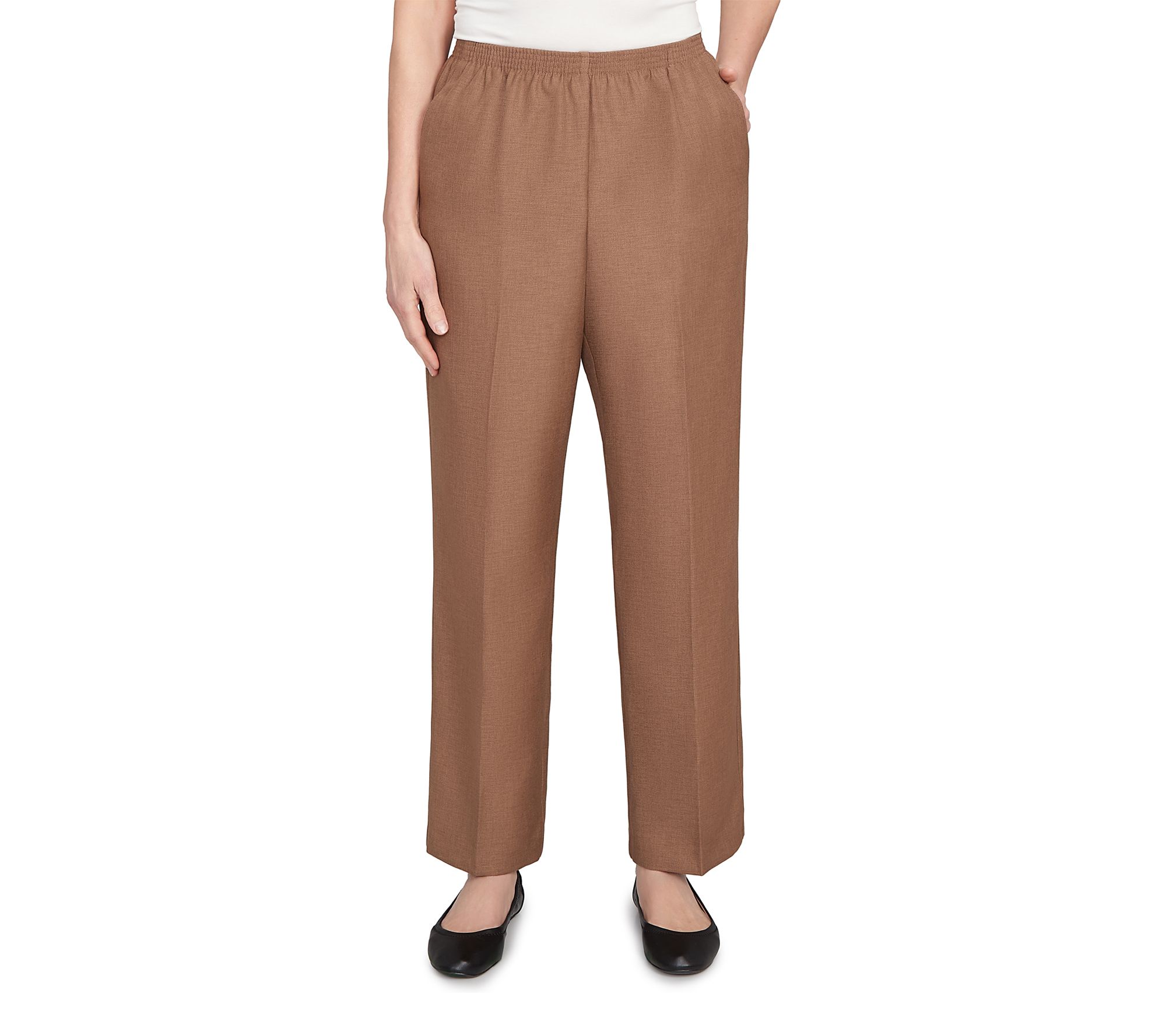 Alfred Dunner Petite Average Trousers with Elastic Waistband