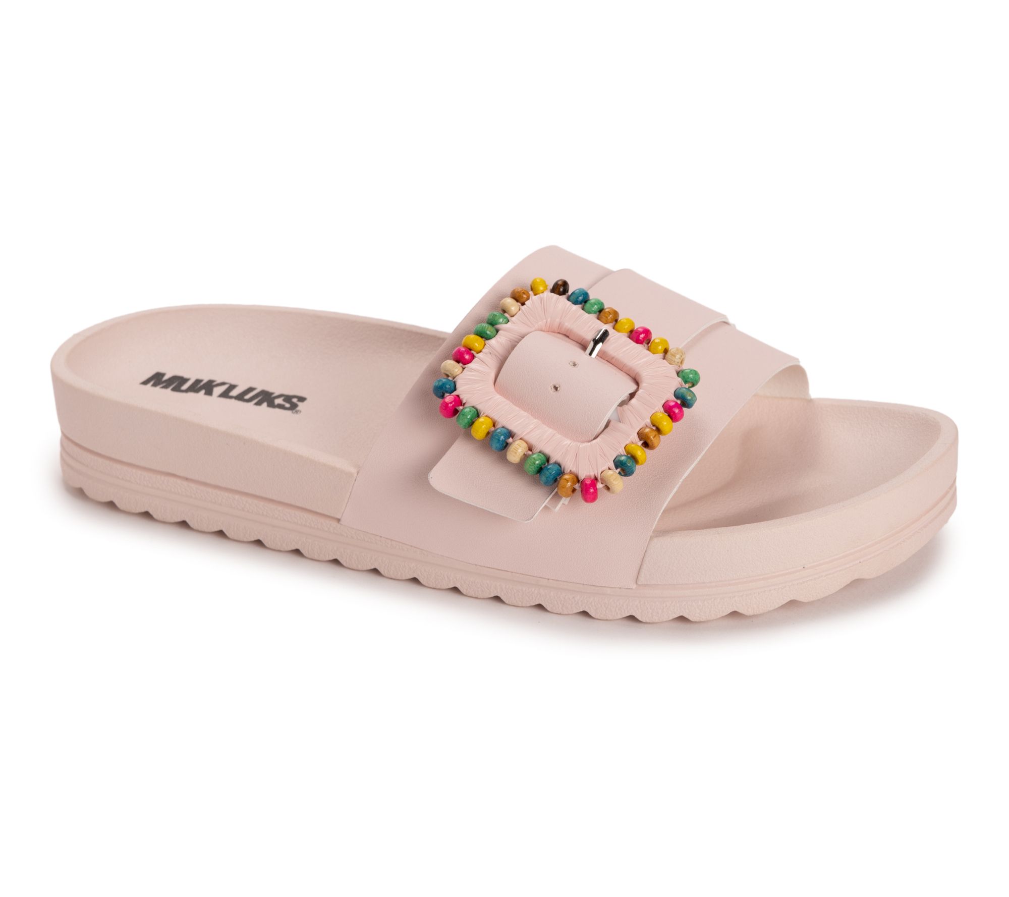 MUK LUKS Adjustable Slide Sandals -Grand Colette