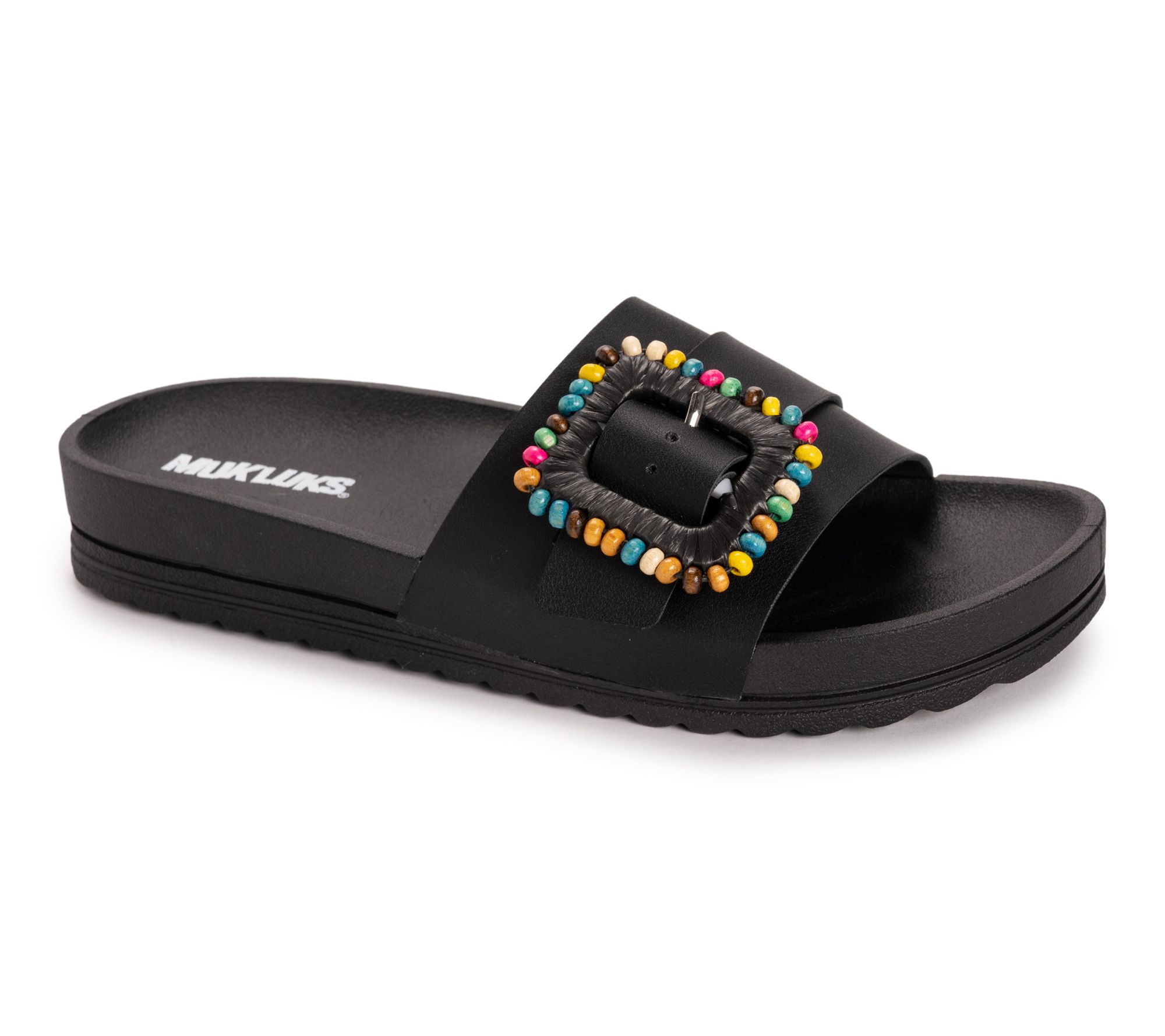 MUK LUKS Adjustable Slide Sandals -Grand Colette