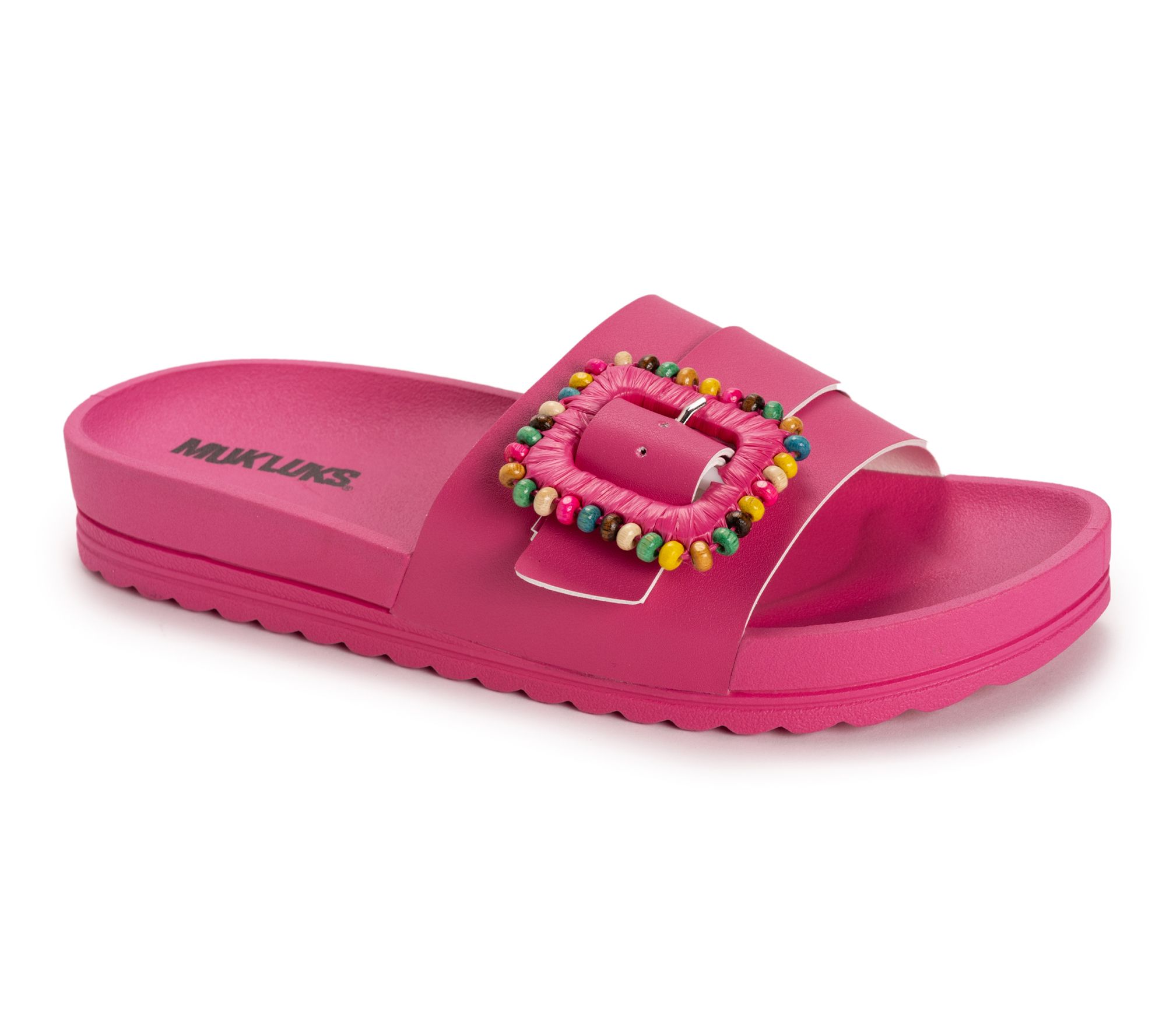 MUK LUKS Adjustable Slide Sandals -Grand Colette