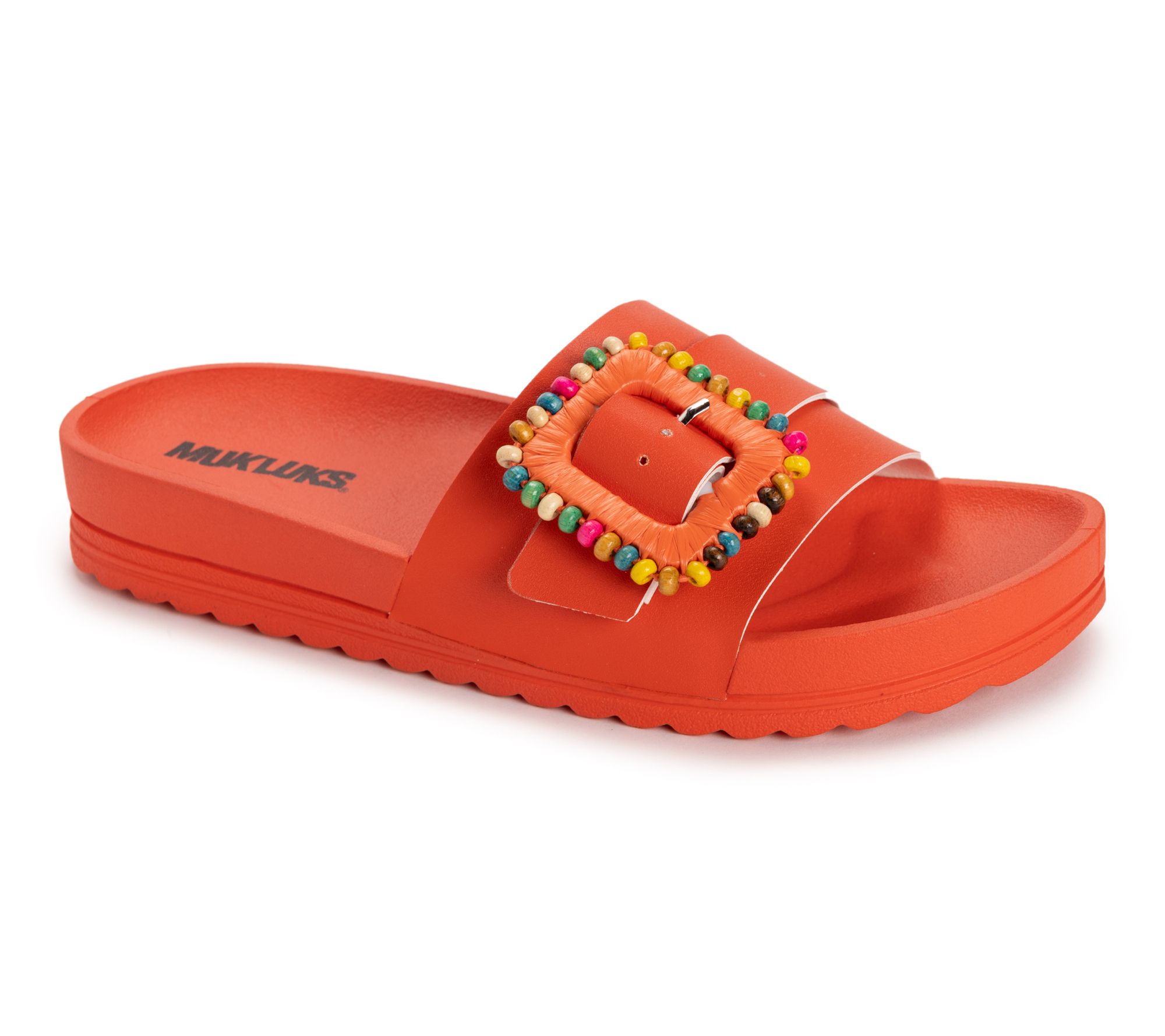 MUK LUKS Adjustable Slide Sandals -Grand Colette