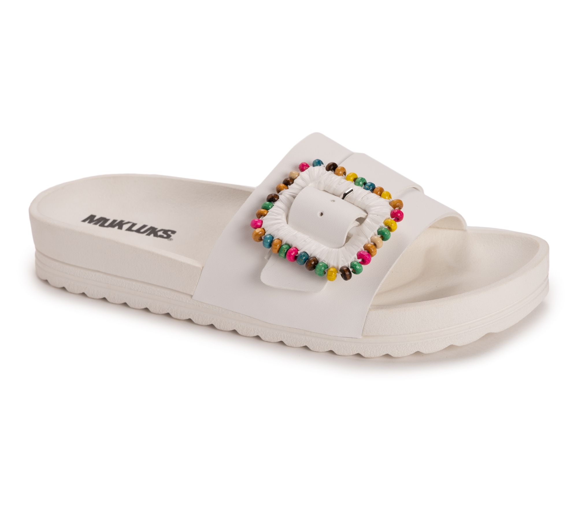 MUK LUKS Adjustable Slide Sandals -Grand Colette