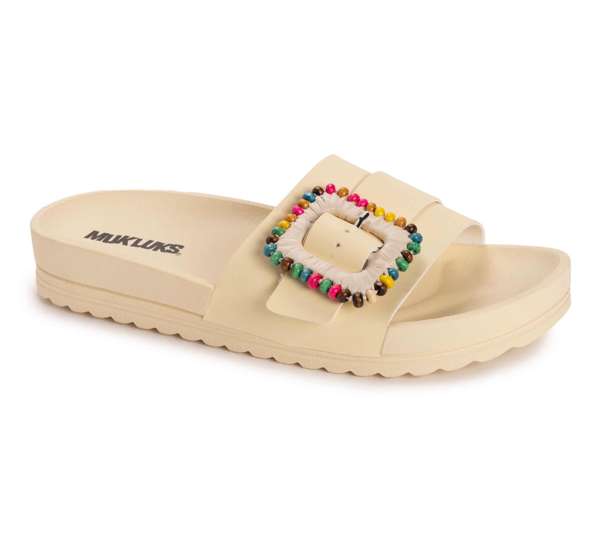 MUK LUKS Adjustable Slide Sandals -Grand Colette
