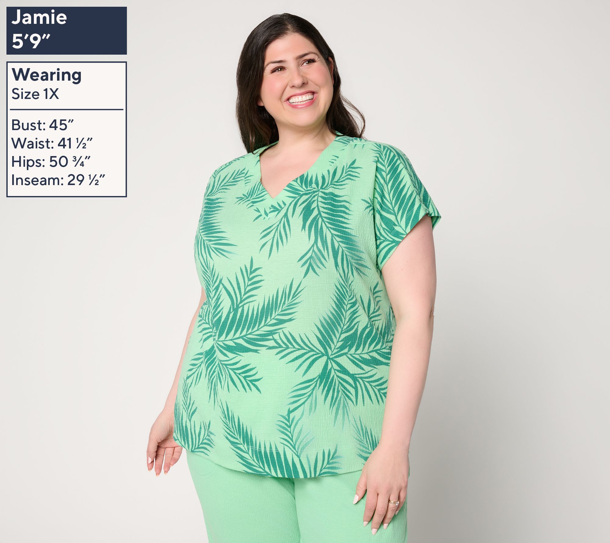 Denim & Co. Beach Knit Gauze Dolman Sleeve V-Neck Top - QVC.com